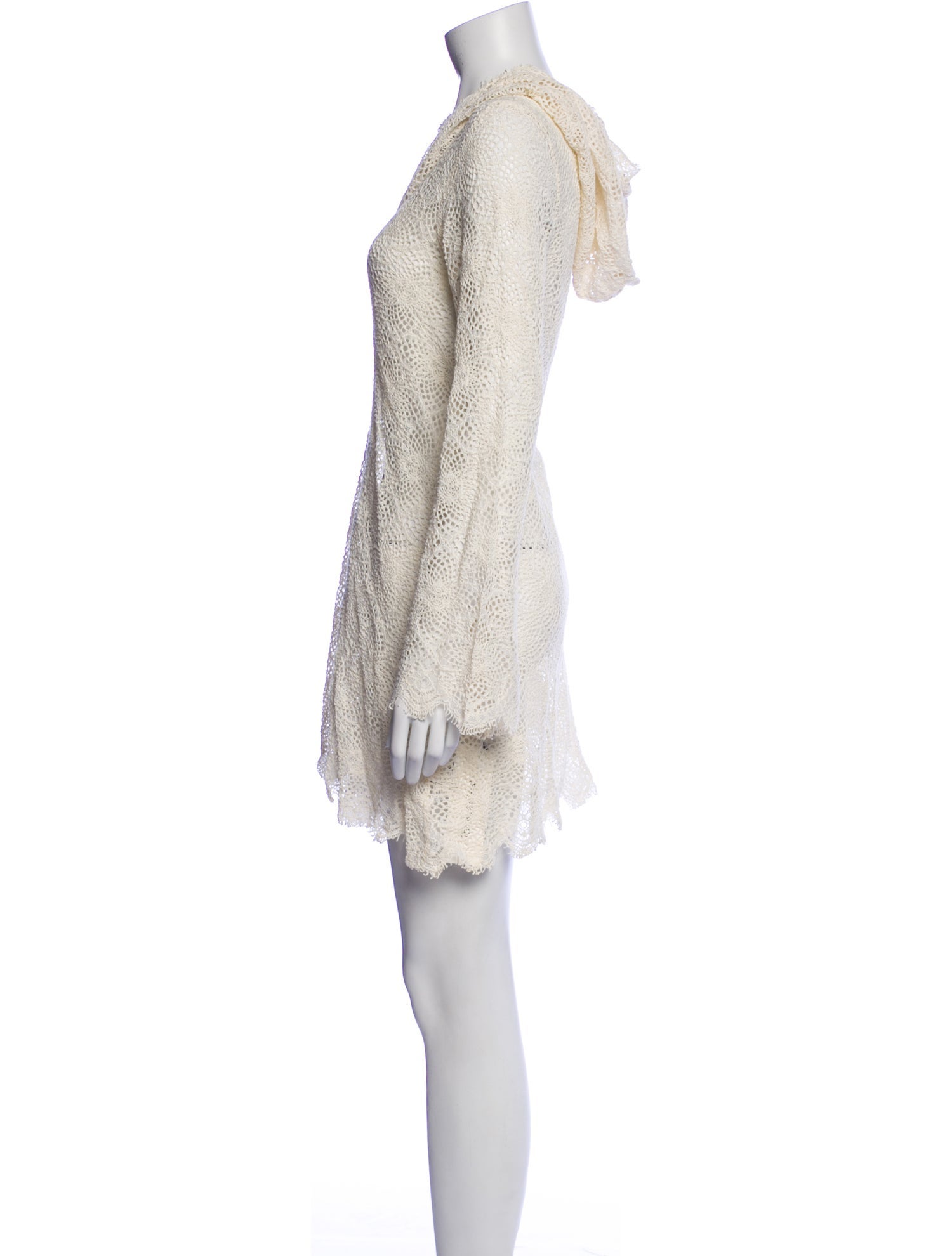 For Love & Lemons Lace Pattern Mini Dress