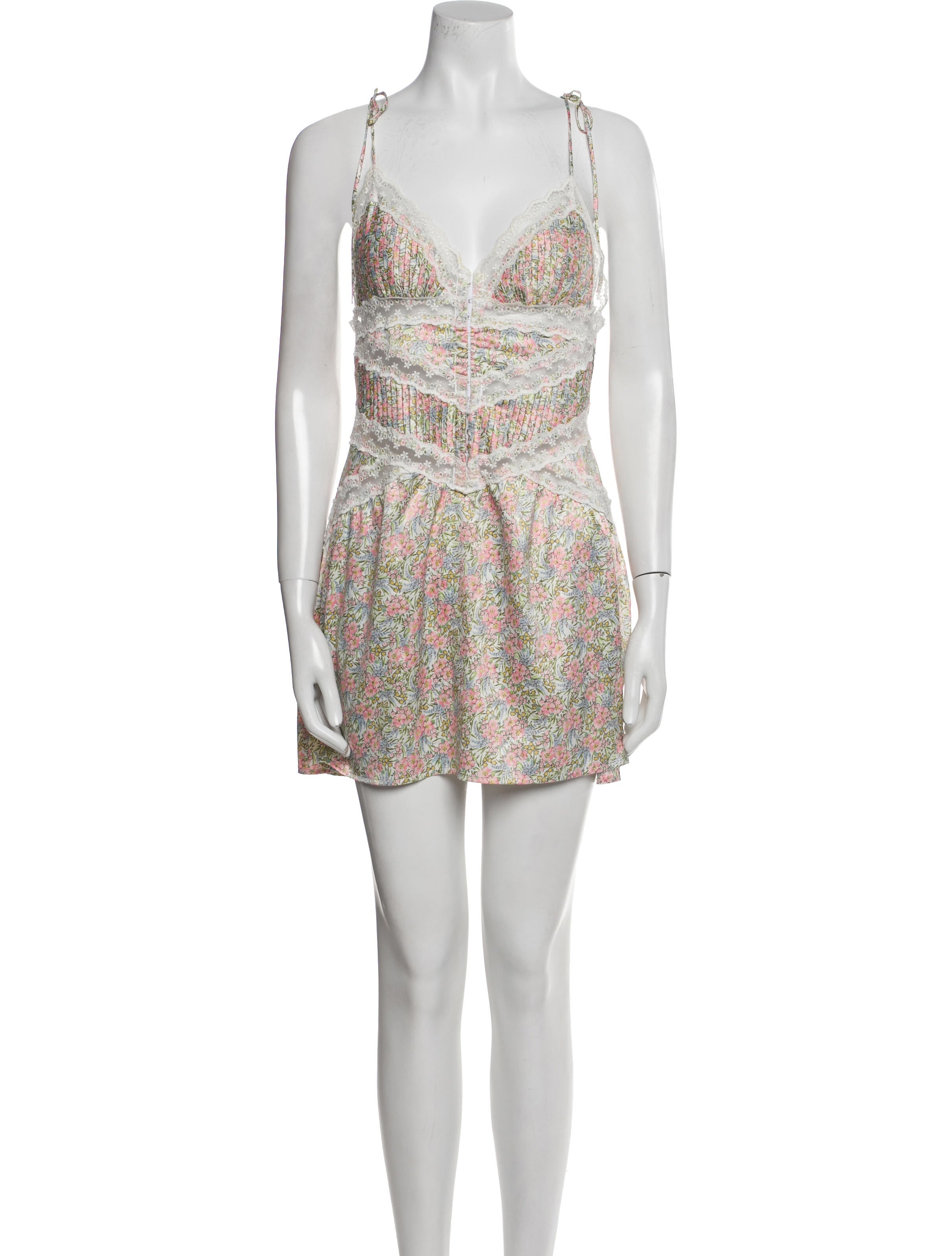 For Love & Lemons Printed Mini Dress
