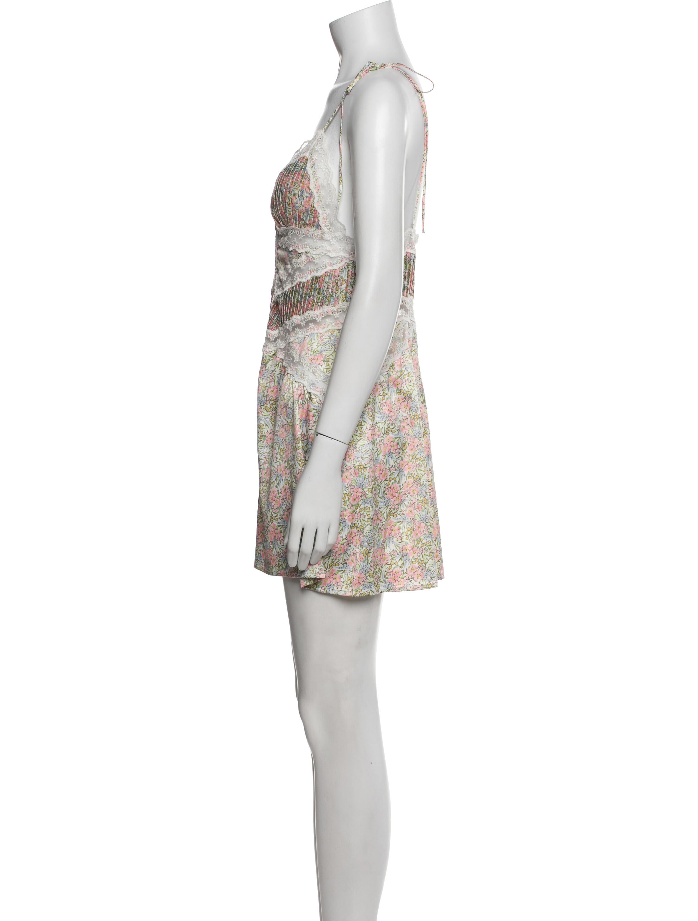 For Love & Lemons Printed Mini Dress