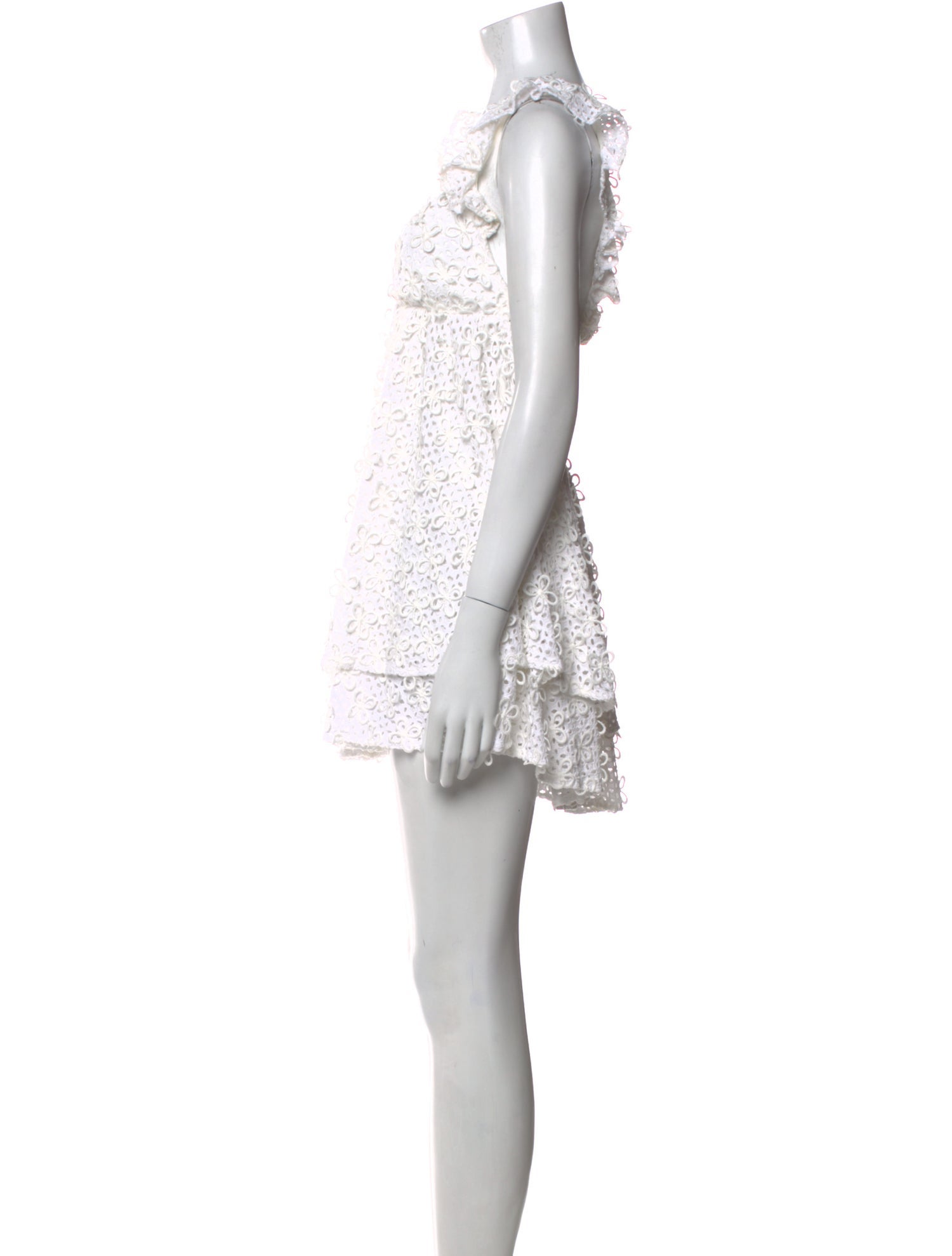 For Love & Lemons V-Neck Mini Dress