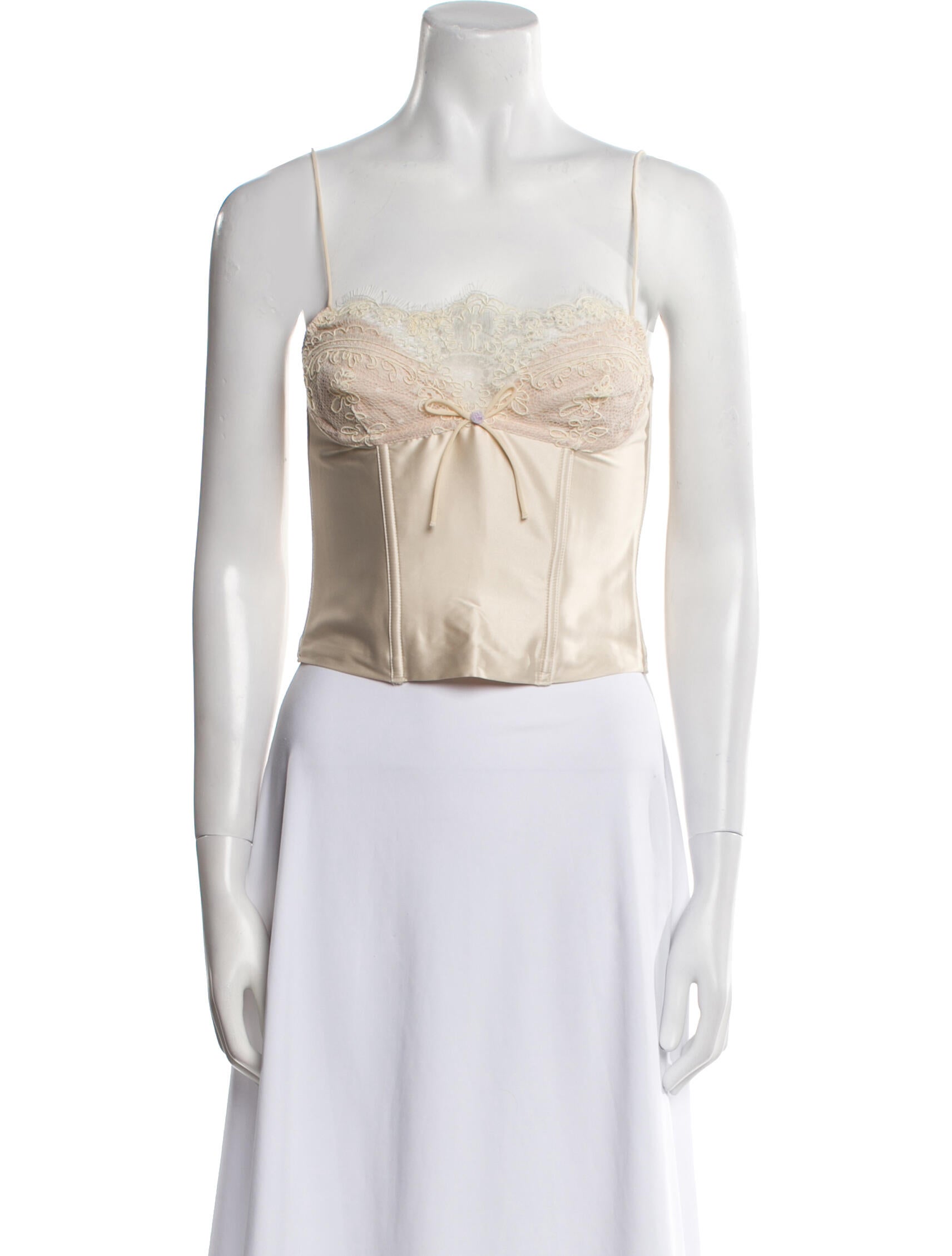 For Love & Lemons Strapless Crop Top