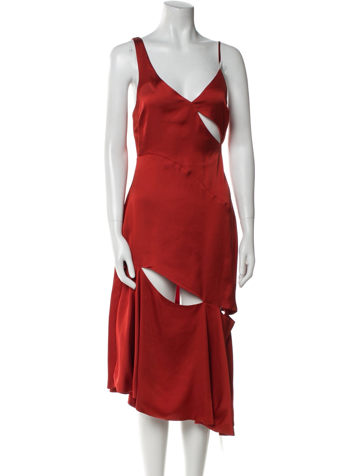 For Love & Lemons V-Neck Midi Length Dress