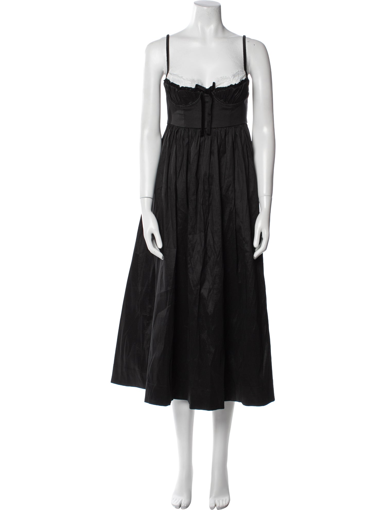 For Love & Lemons Square Neckline Midi Length Dress