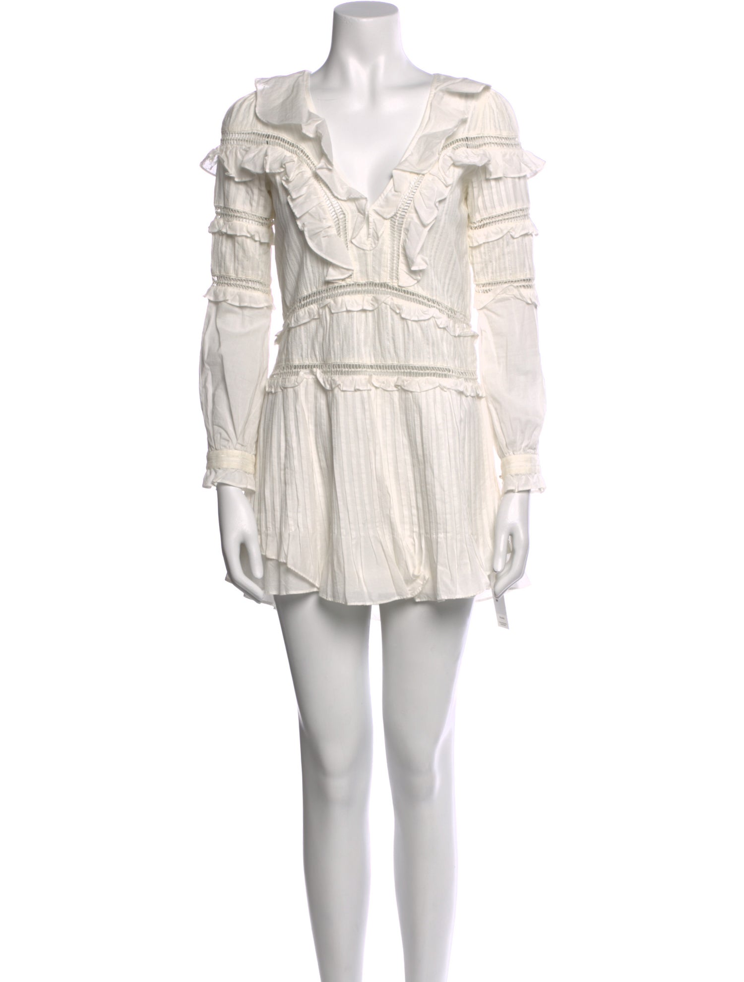 For Love & Lemons V-Neck Mini Dress