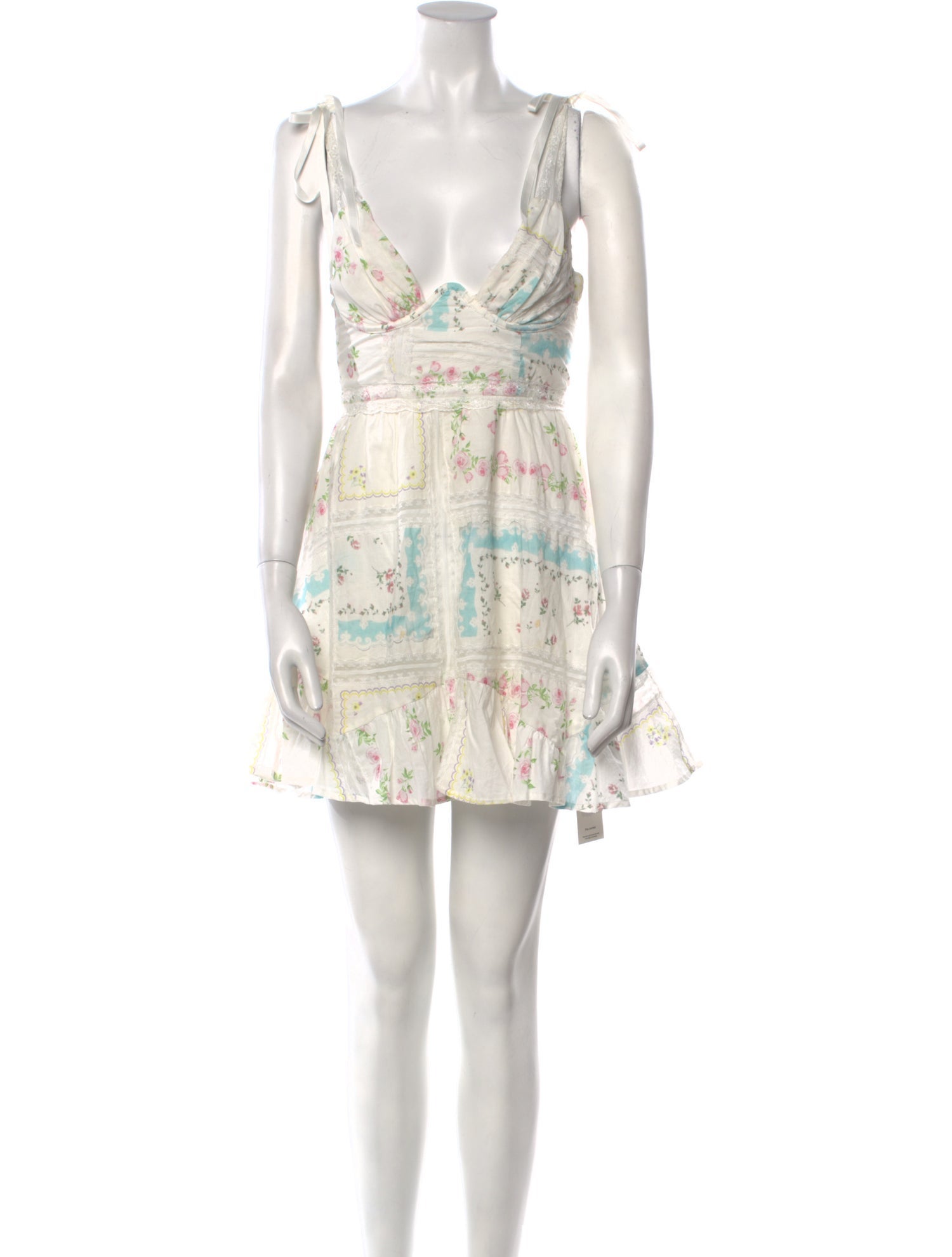 For Love & Lemons Printed Mini Dress