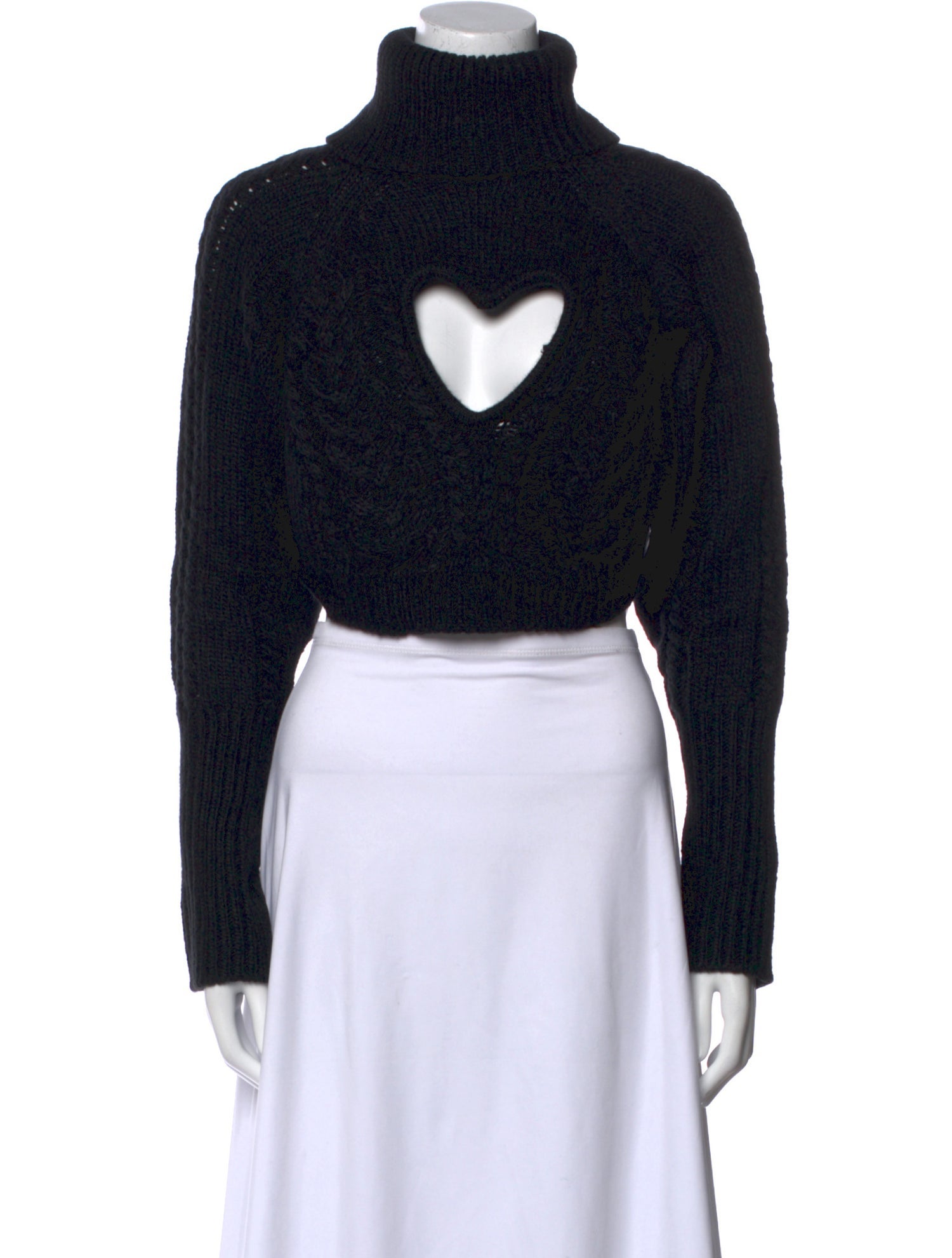 For Love & Lemons Turtleneck Long Sleeve Crop Top