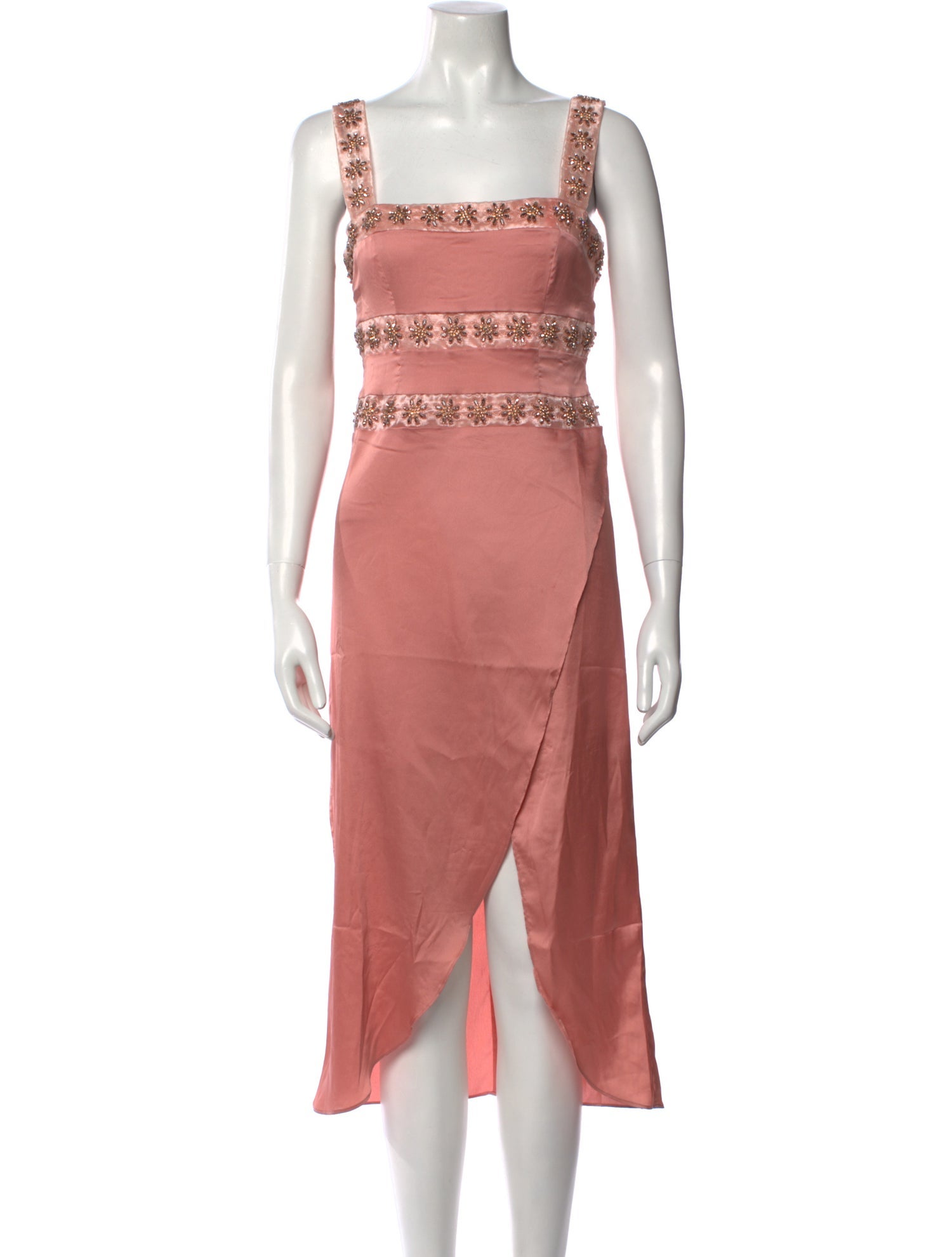 For Love & Lemons Square Neckline Midi Length Dress