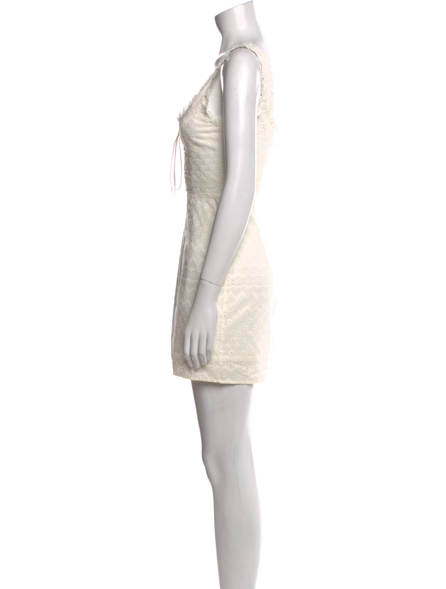 For Love & Lemons V-Neck Mini Dress