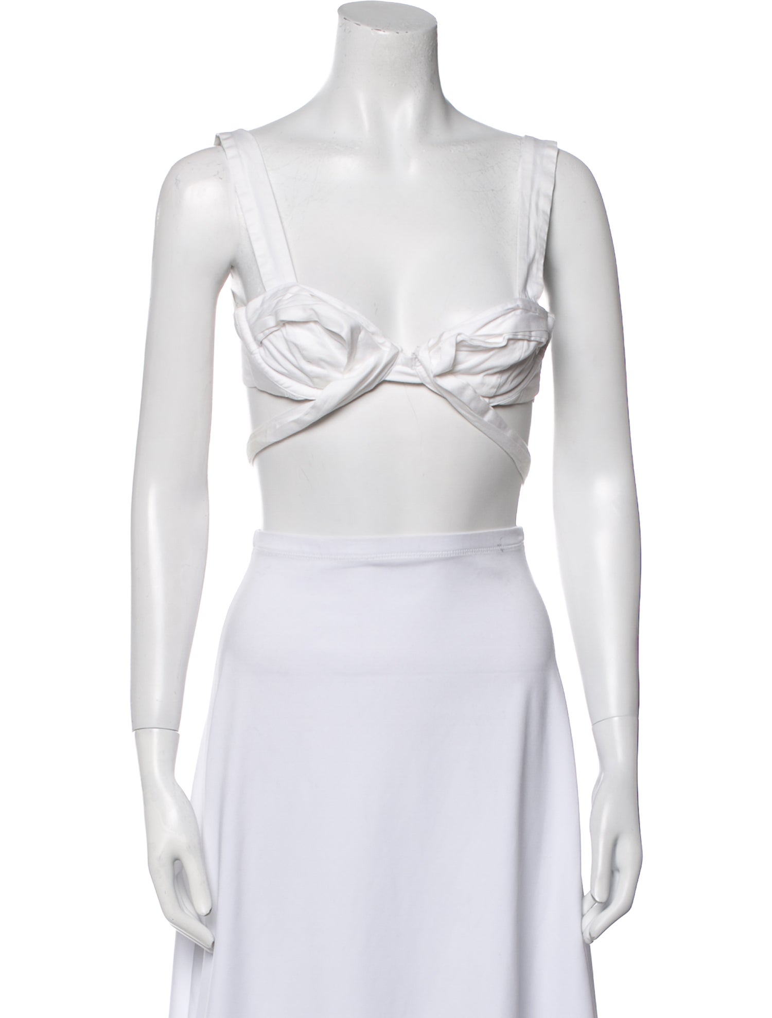 For Love & Lemons V-Neck Sleeveless Crop Top