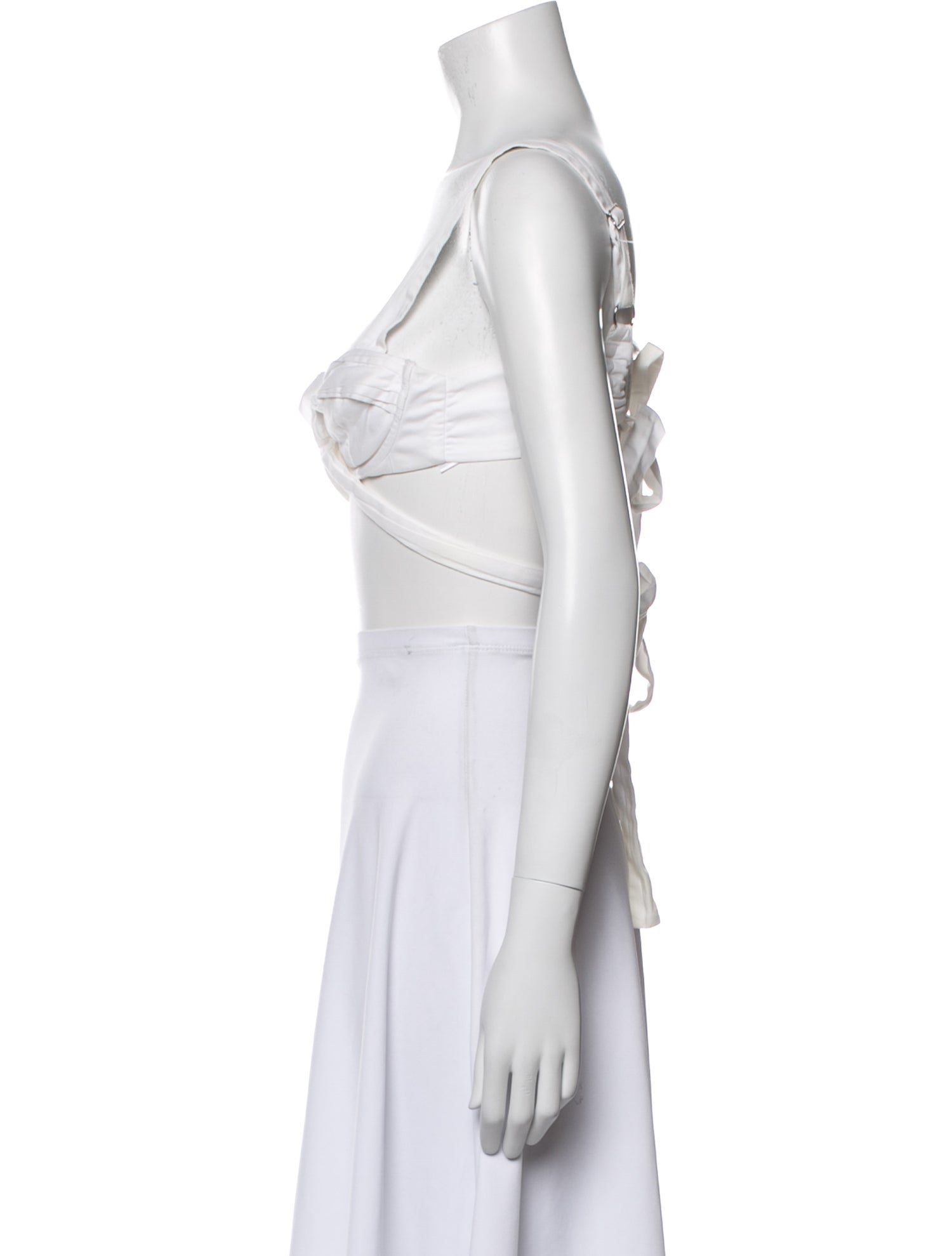 For Love & Lemons V-Neck Sleeveless Crop Top