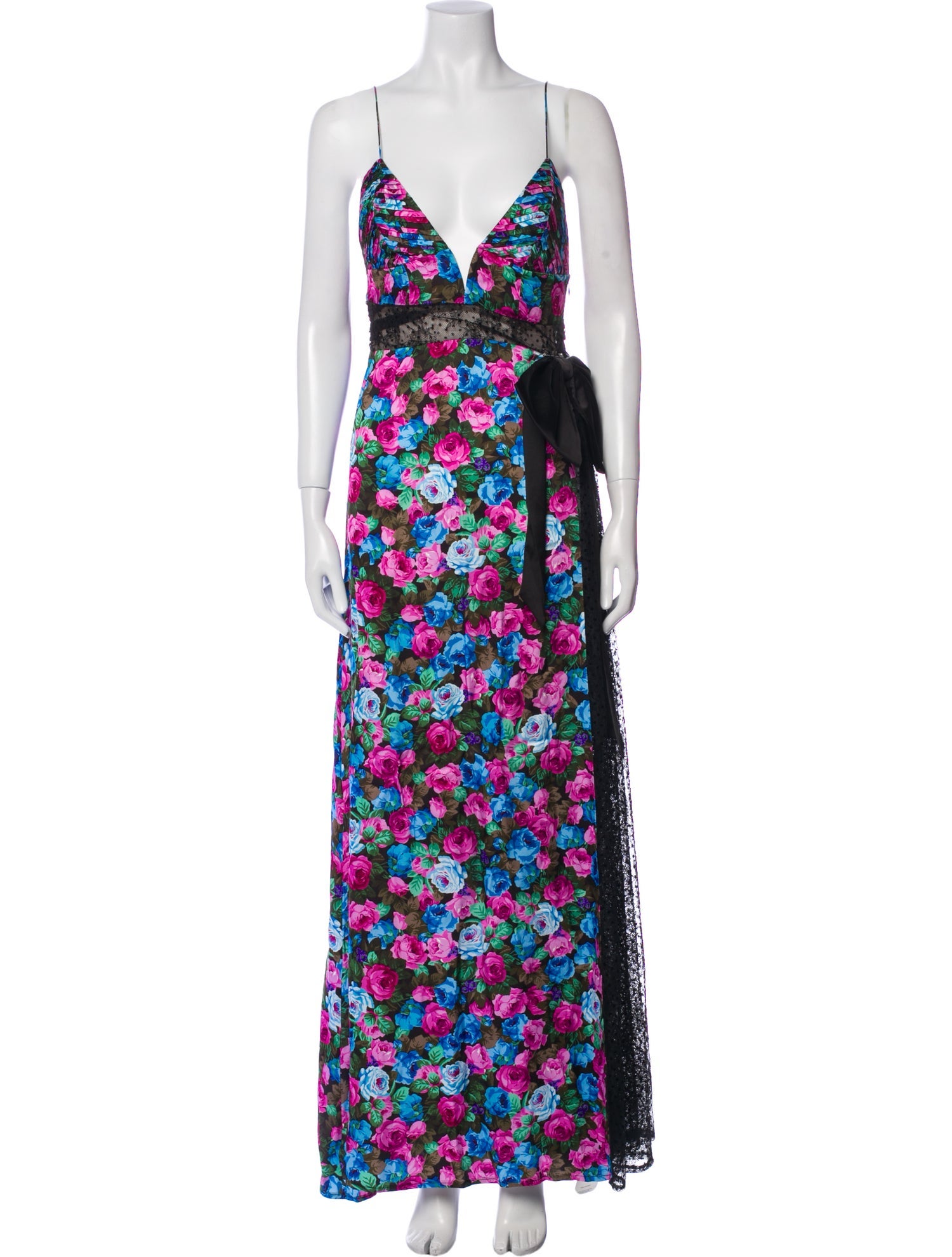 For Love & Lemons Floral Print Long Dress