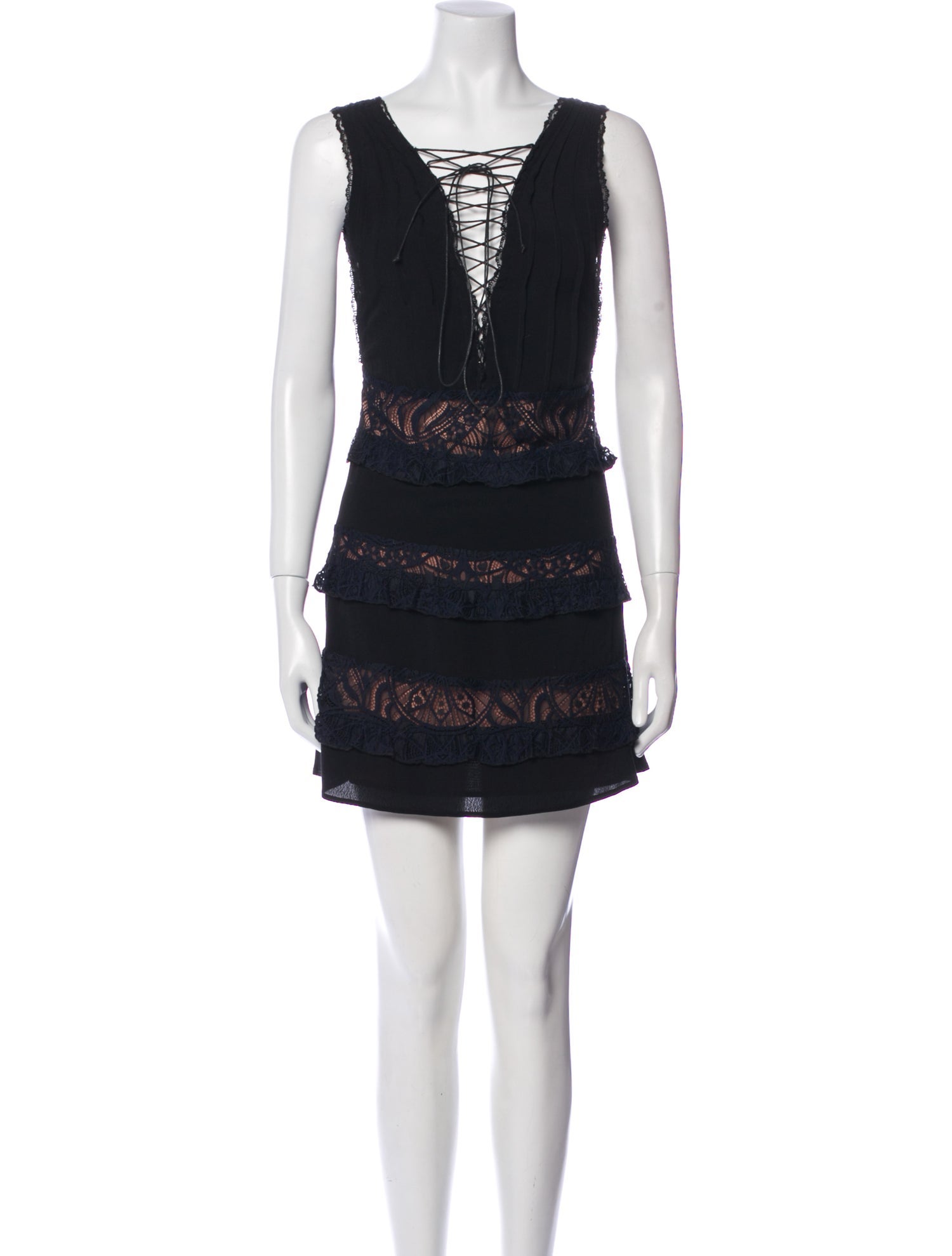 For Love & Lemons V-Neck Mini Dress w/ Tags