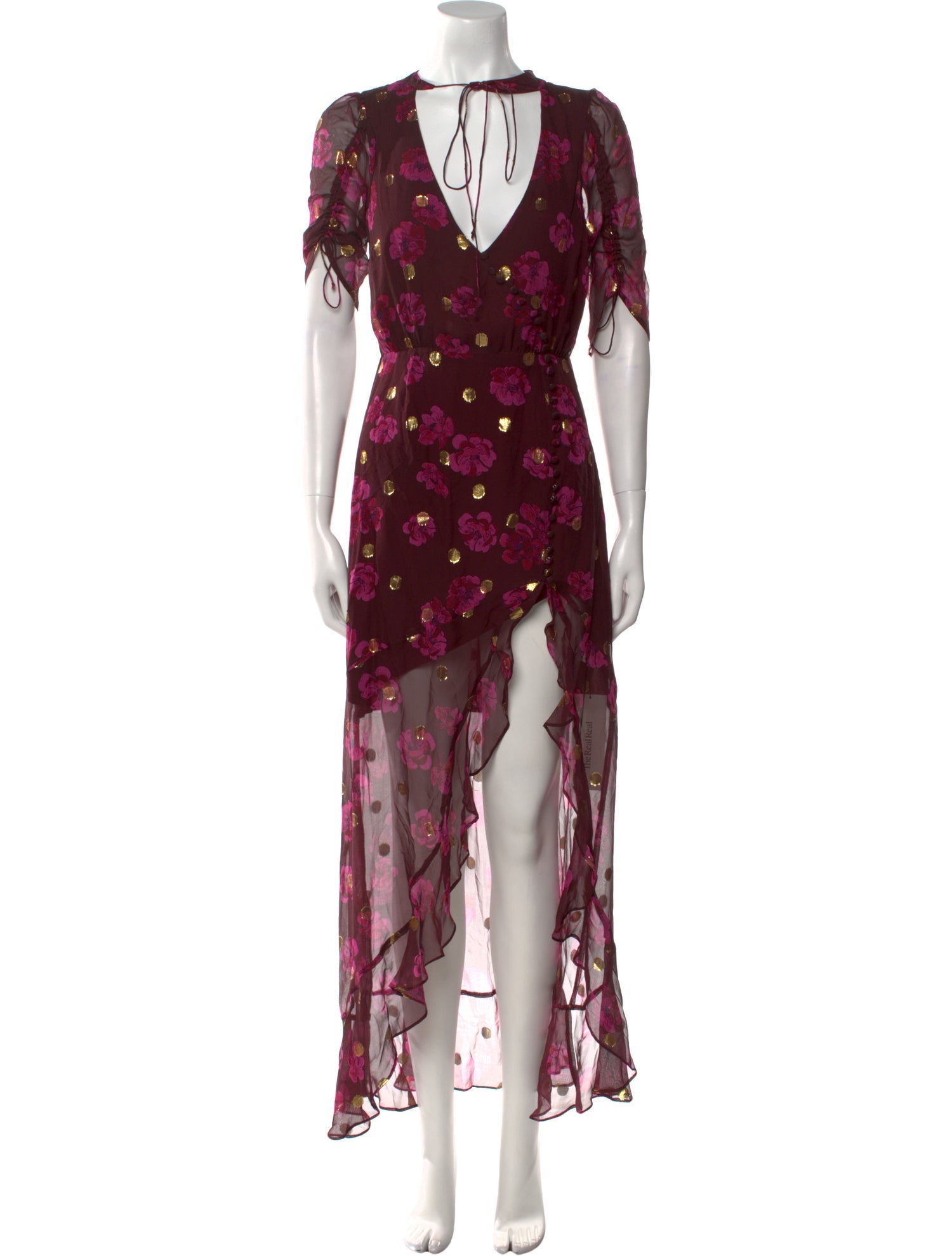 For Love & Lemons Silk Long Dress