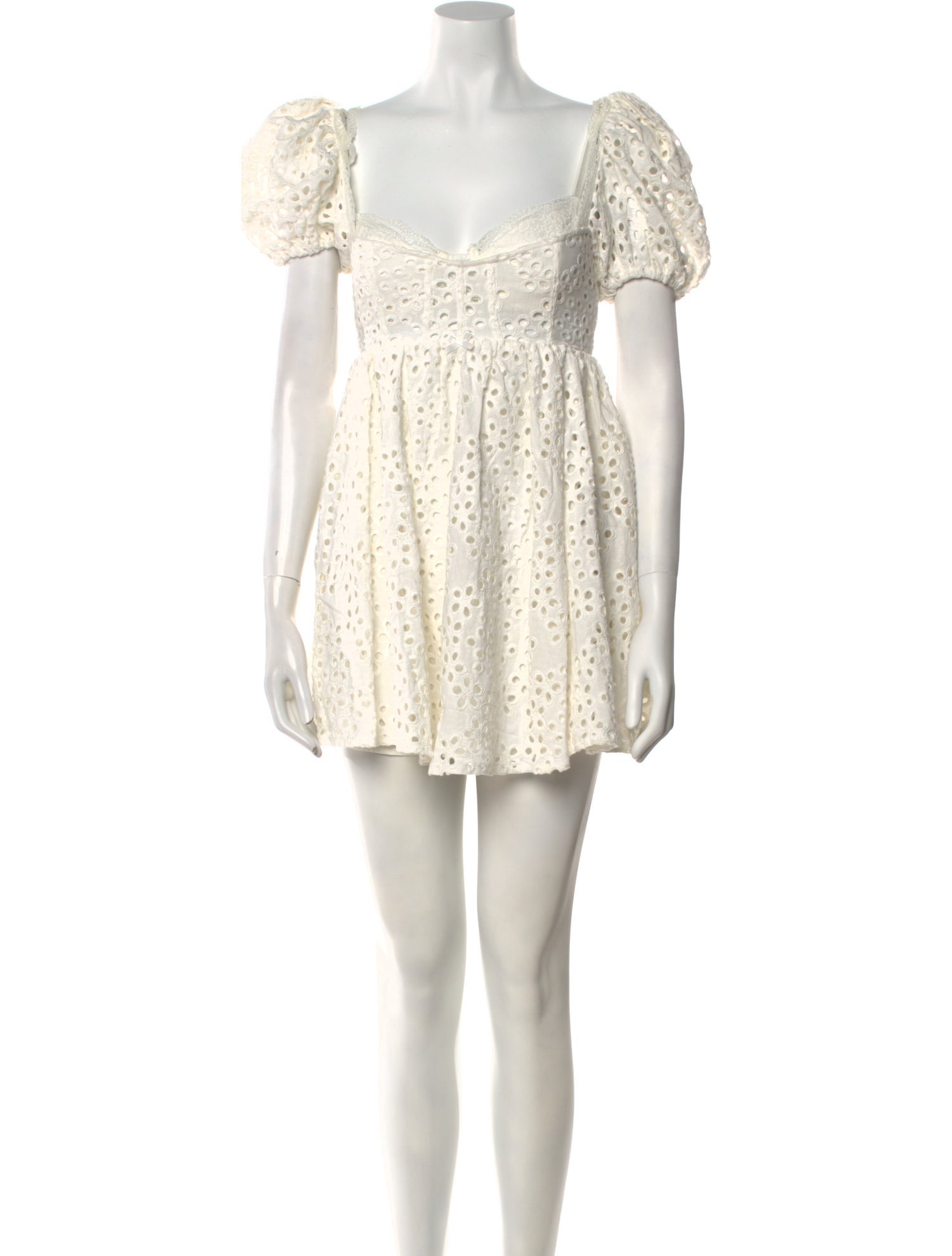 For Love & Lemons V-Neck Mini Dress