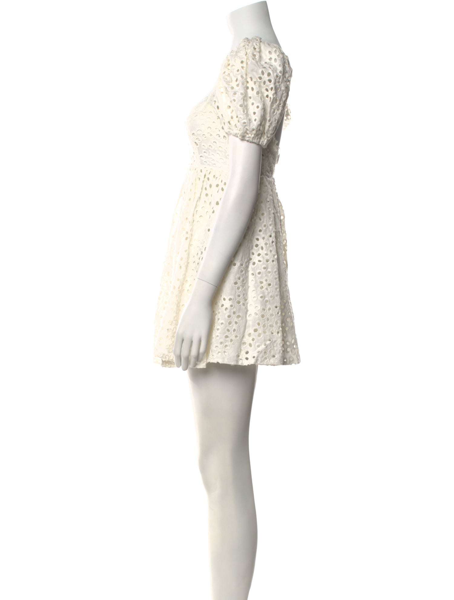 For Love & Lemons V-Neck Mini Dress