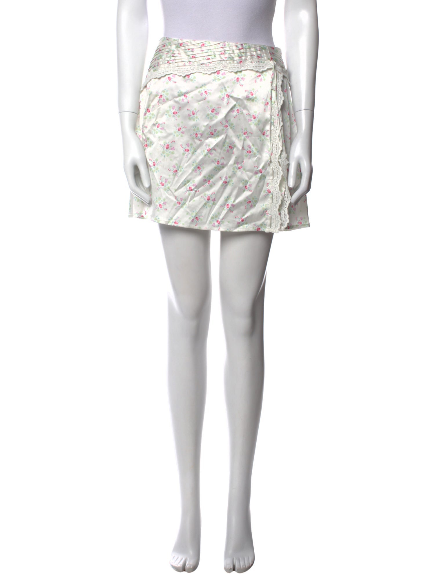 For Love & Lemons Printed Mini Skirt