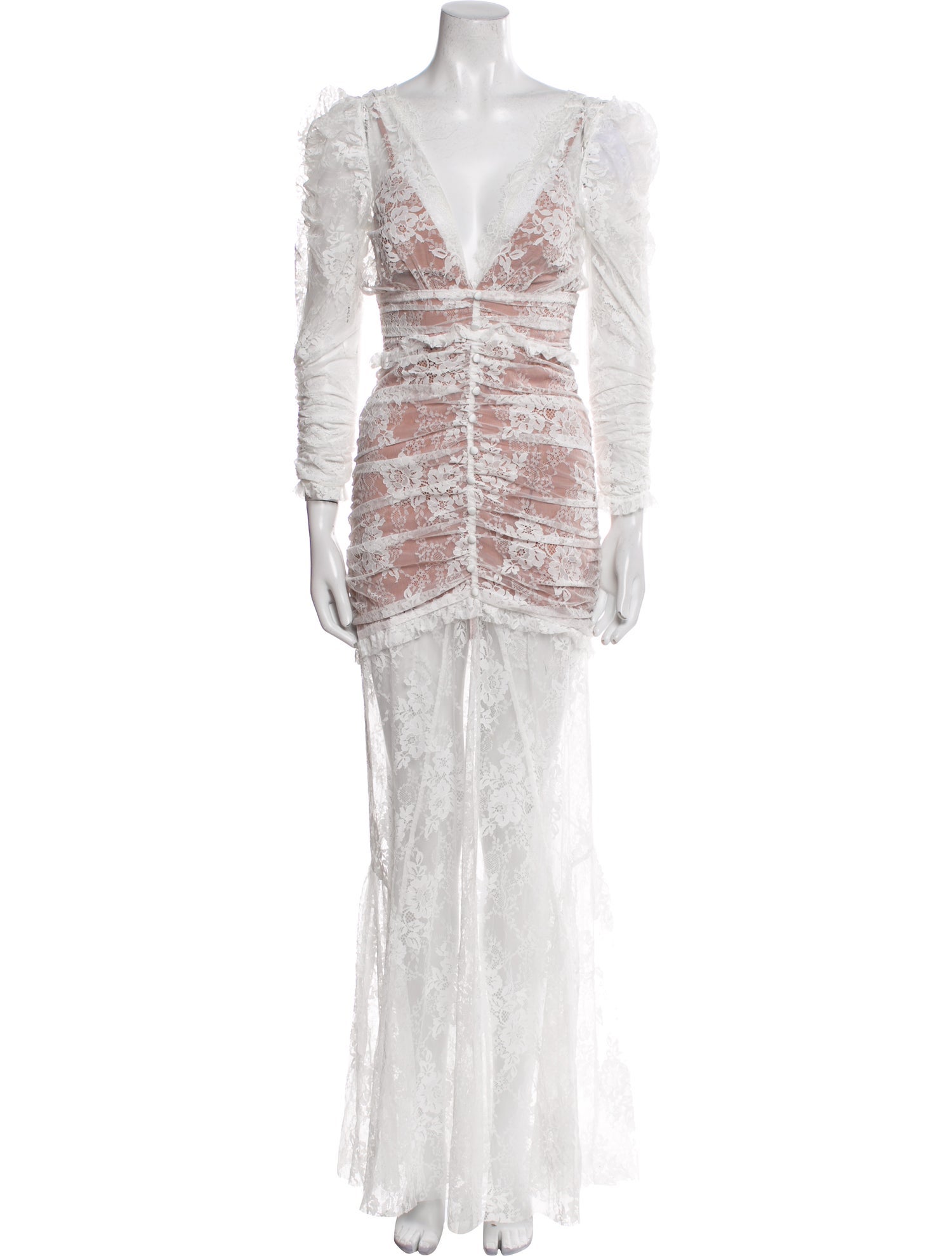 For Love & Lemons Lace Pattern Long Dress w/ Tags