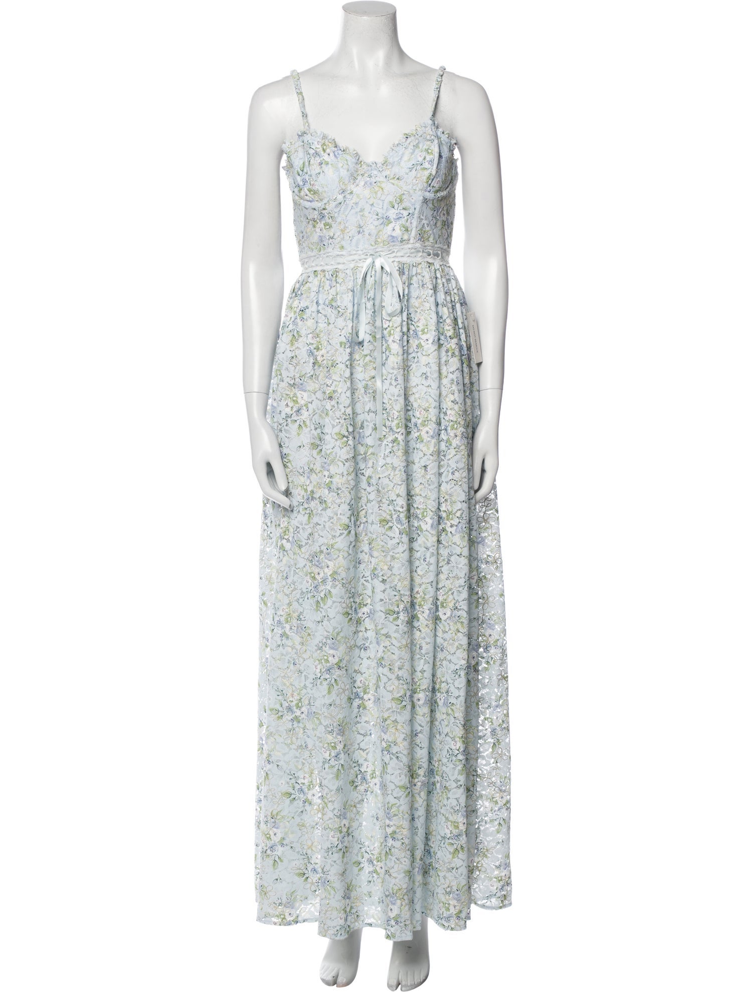 For Love & Lemons Floral Print Long Dress w/ Tags