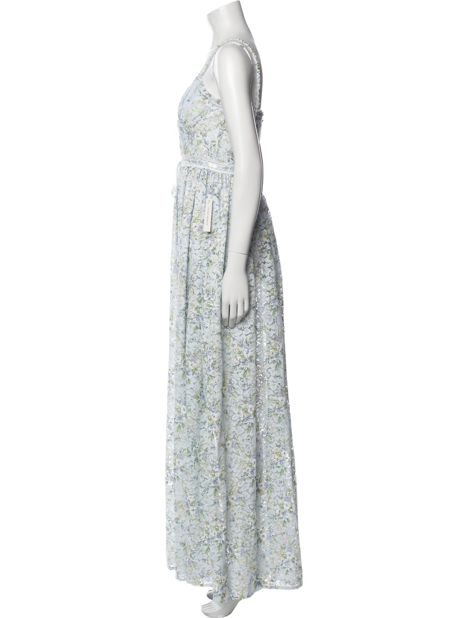 For Love & Lemons Floral Print Long Dress w/ Tags
