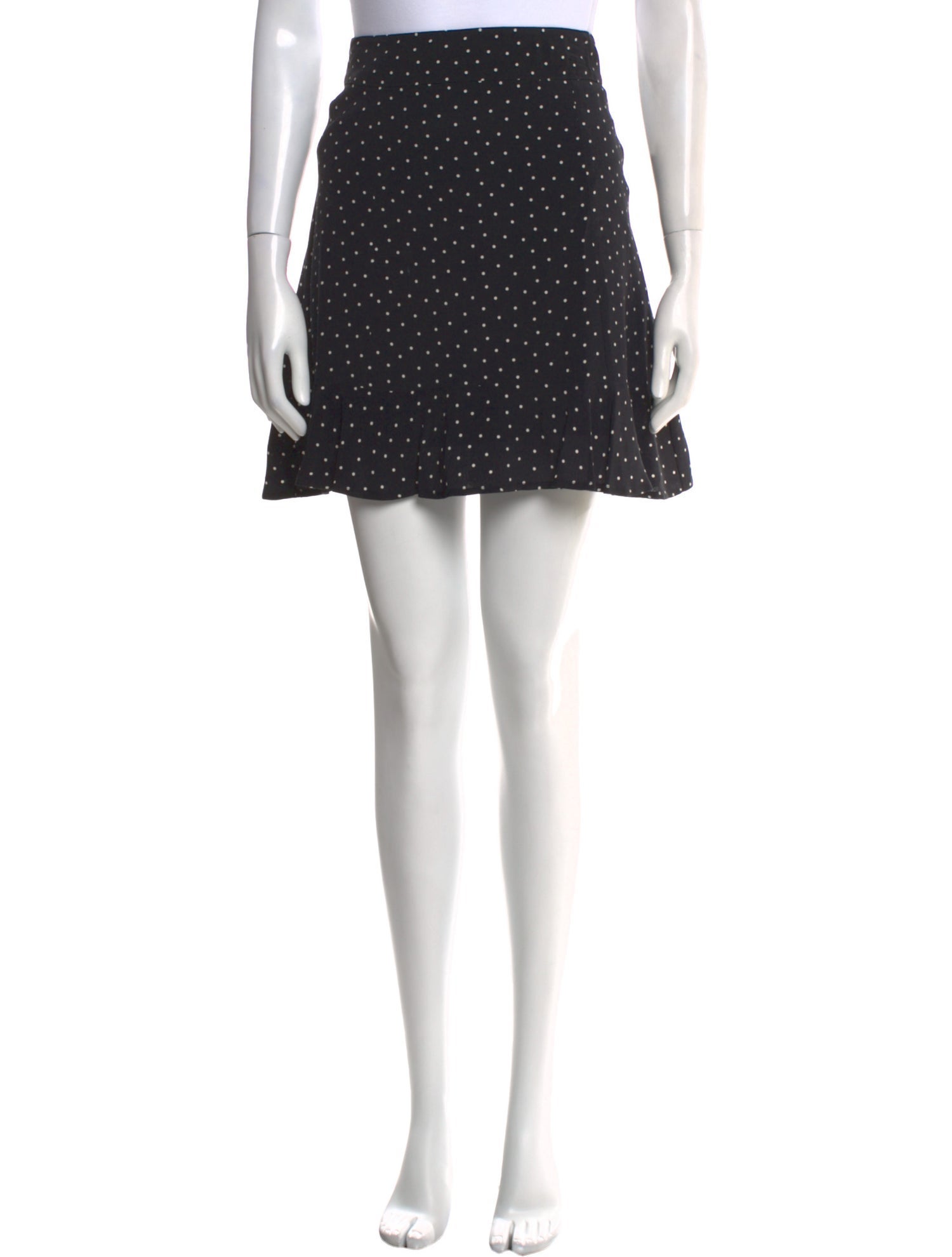 For Love & Lemons Polka Dot Print Mini Skirt