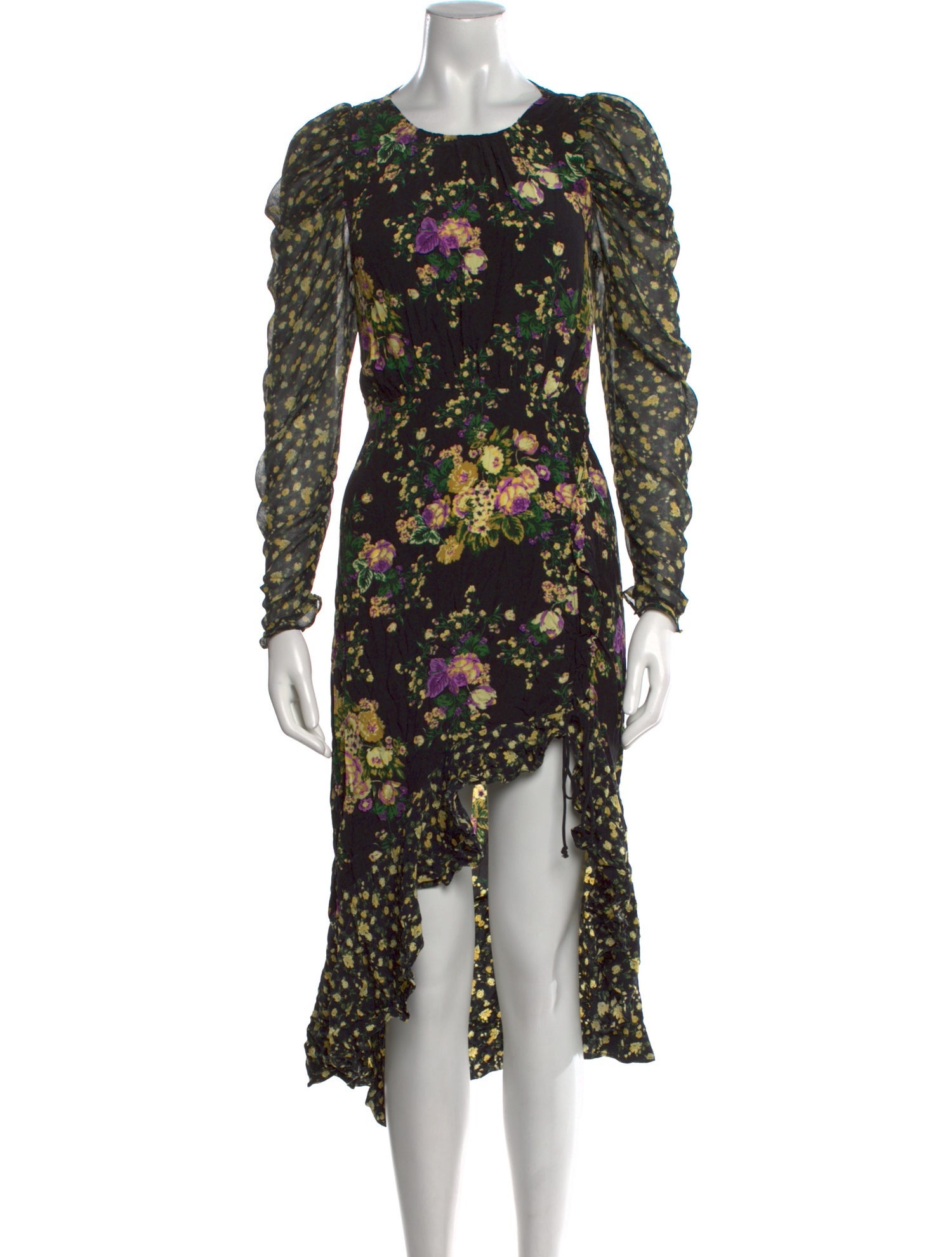 For Love & Lemons Floral Print Mini Dress