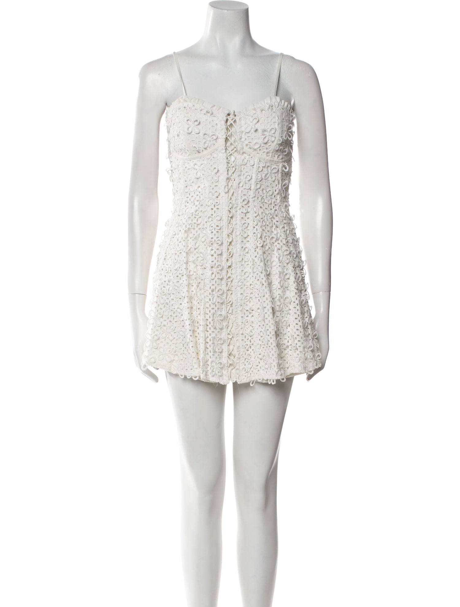 For Love & Lemons Square Neckline Mini Dress