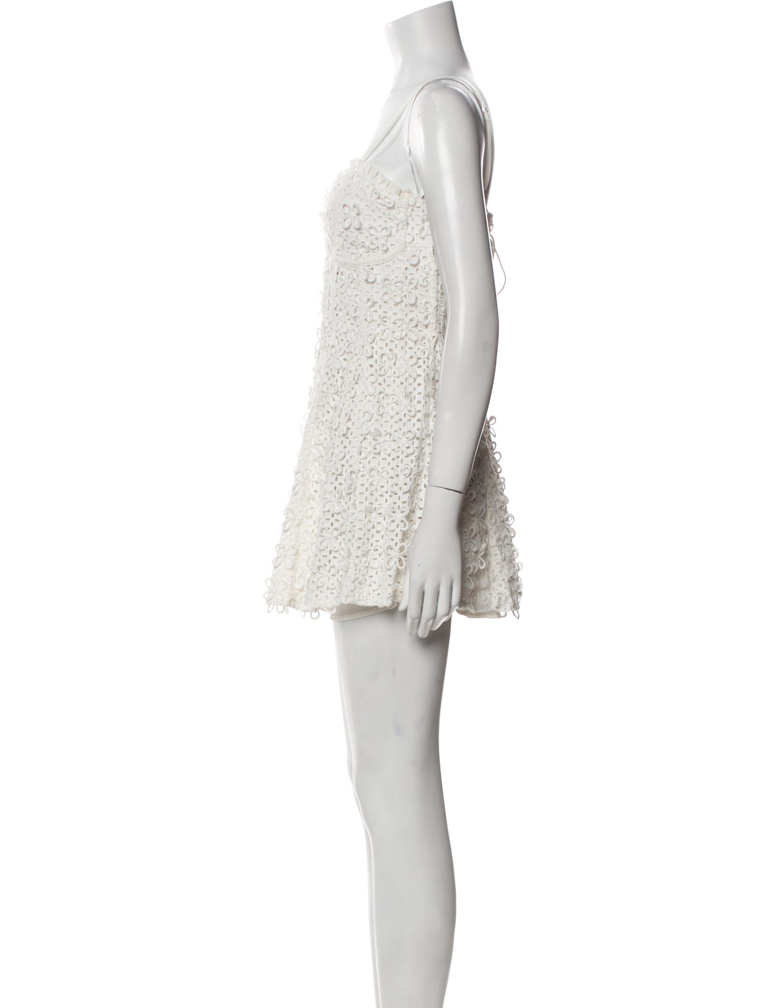 For Love & Lemons Square Neckline Mini Dress