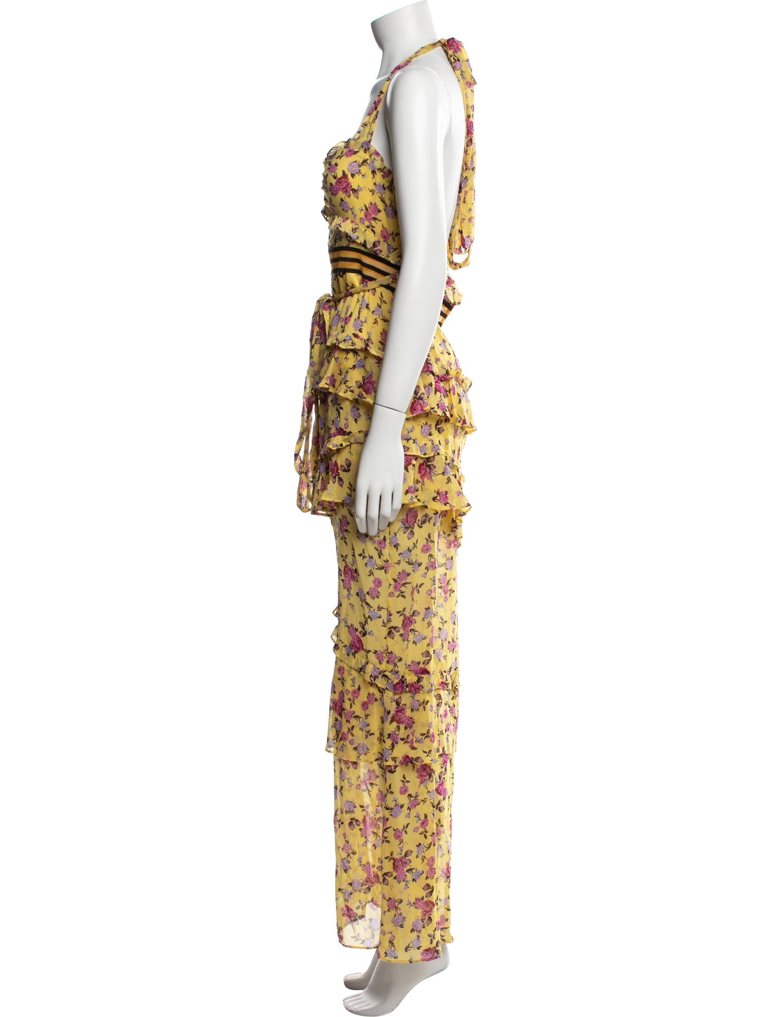 For Love & Lemons Silk Long Dress