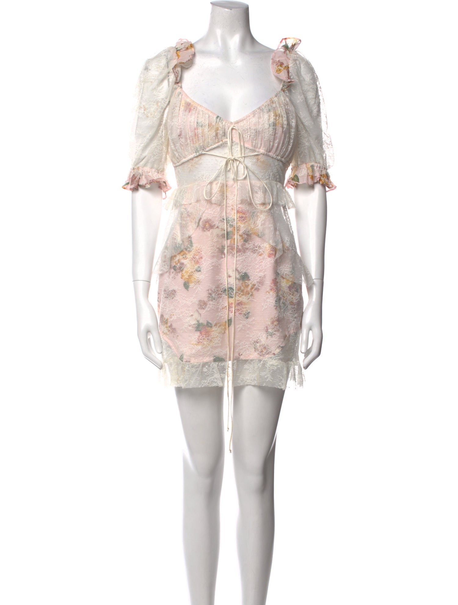 For Love & Lemons Printed Mini Dress