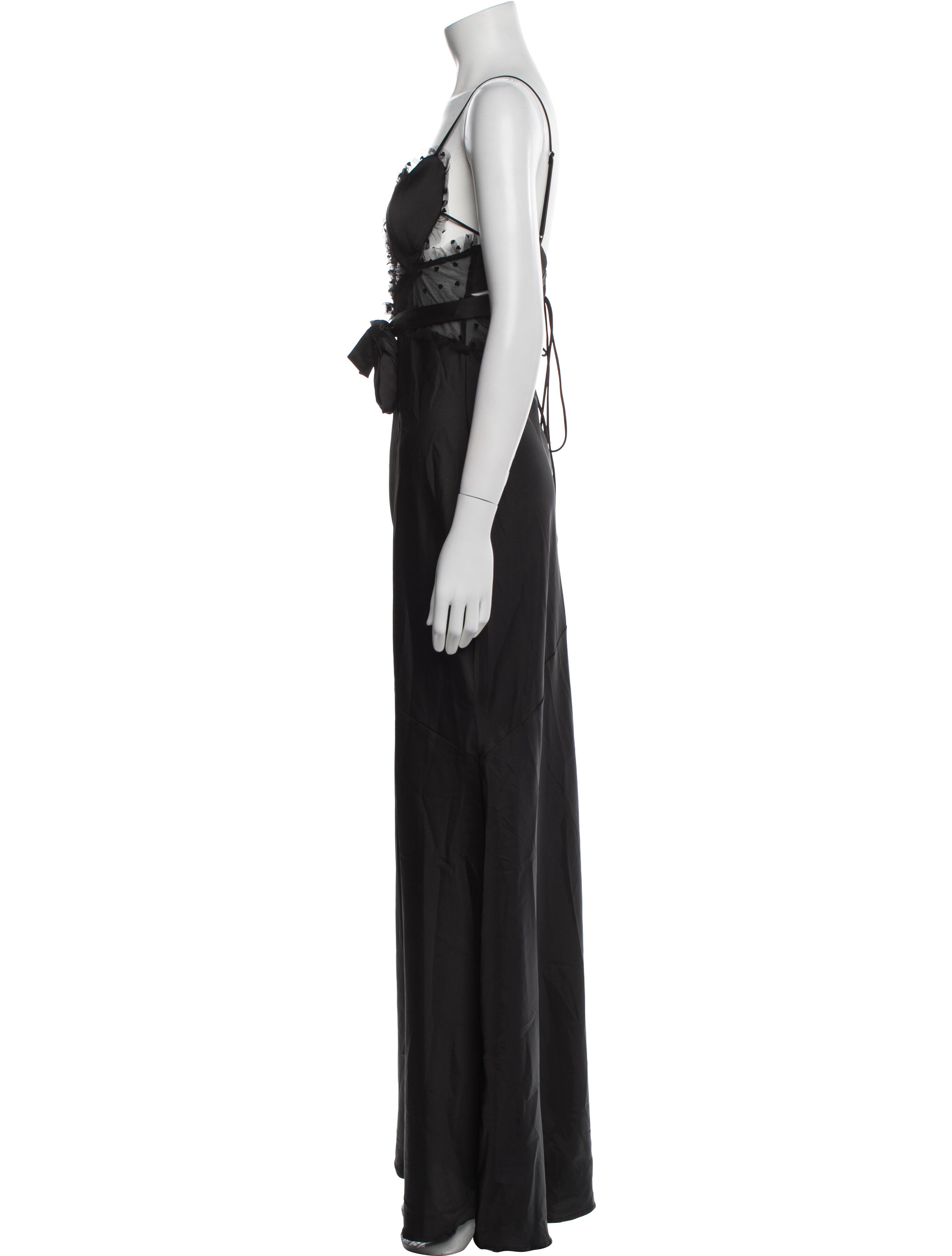 For Love & Lemons Square Neckline Long Dress