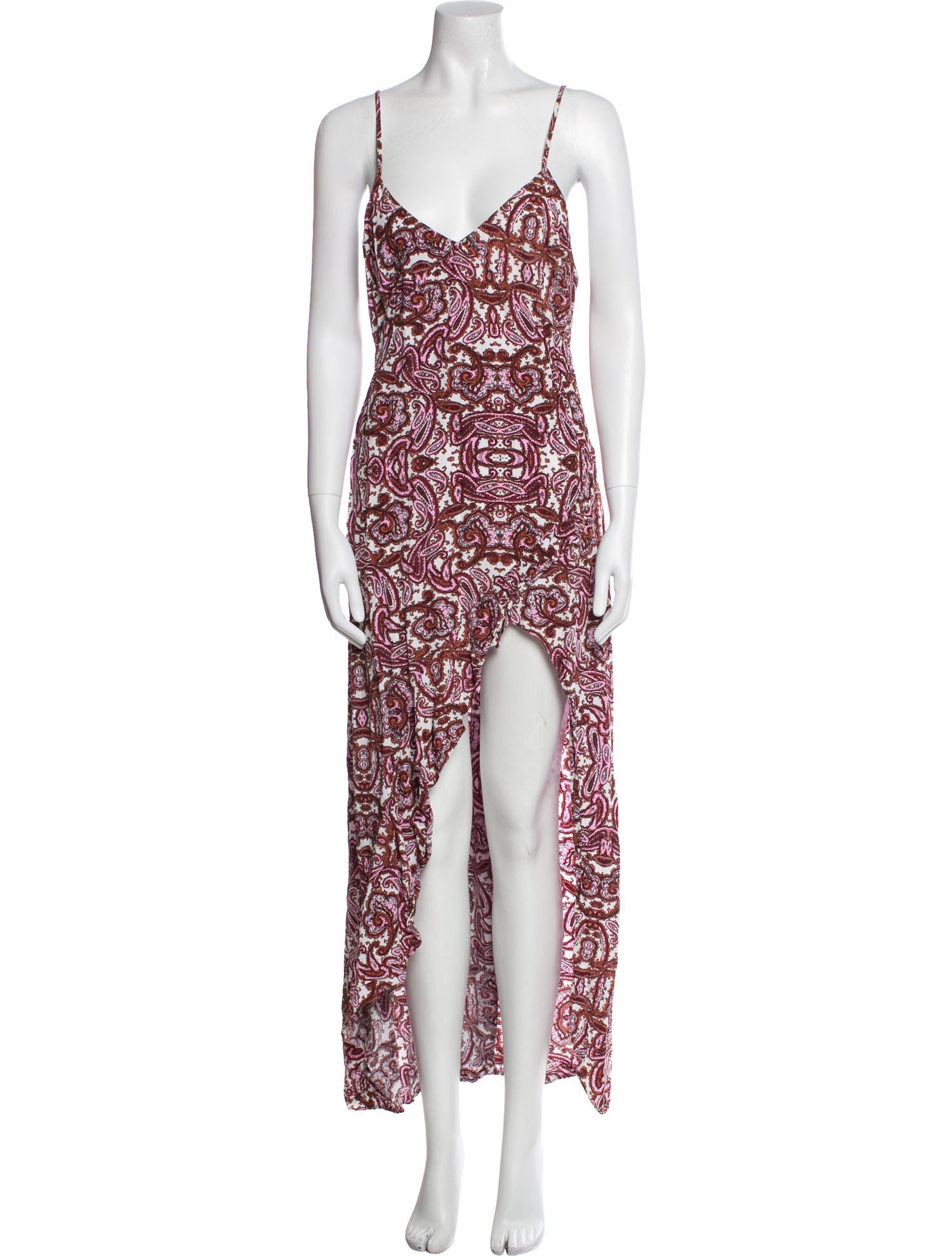 For Love & Lemons Paisley Print Long Dress