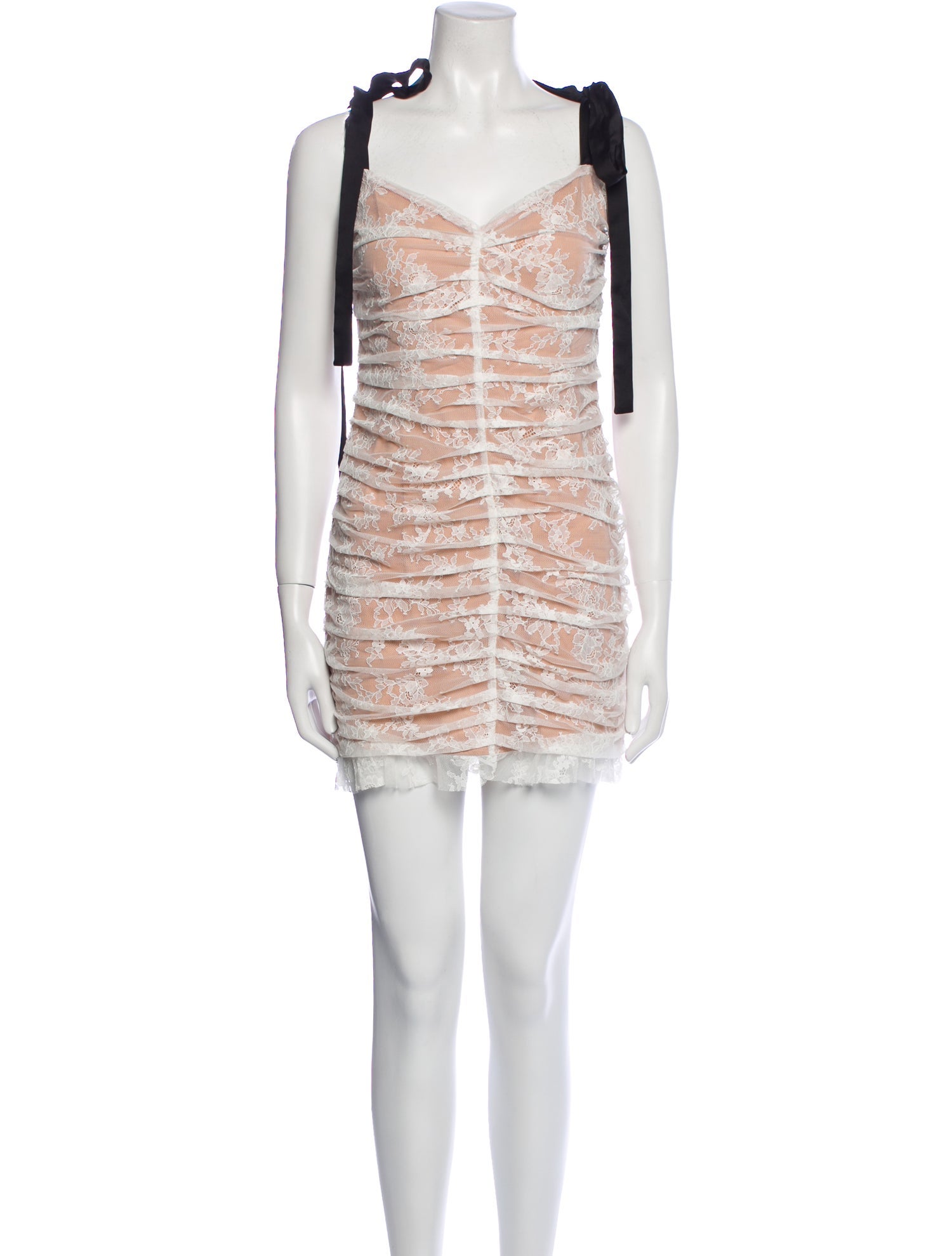 For Love & Lemons Lace Pattern Knee-Length Dress