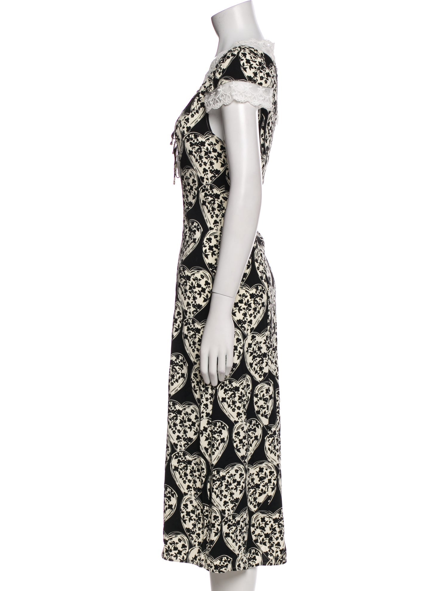 For Love & Lemons Floral Print Long Dress w/ Tags