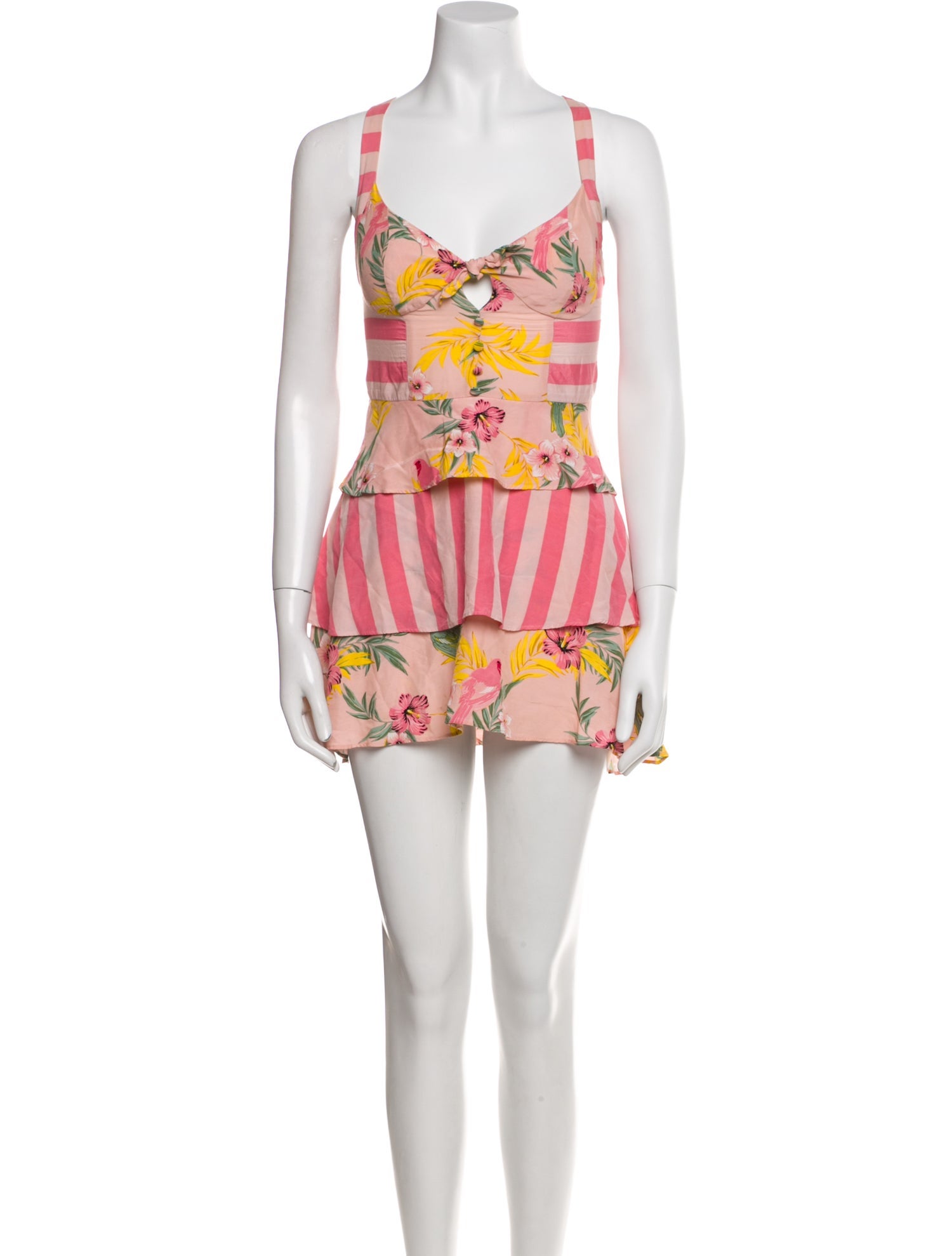 For Love & Lemons Printed Mini Dress