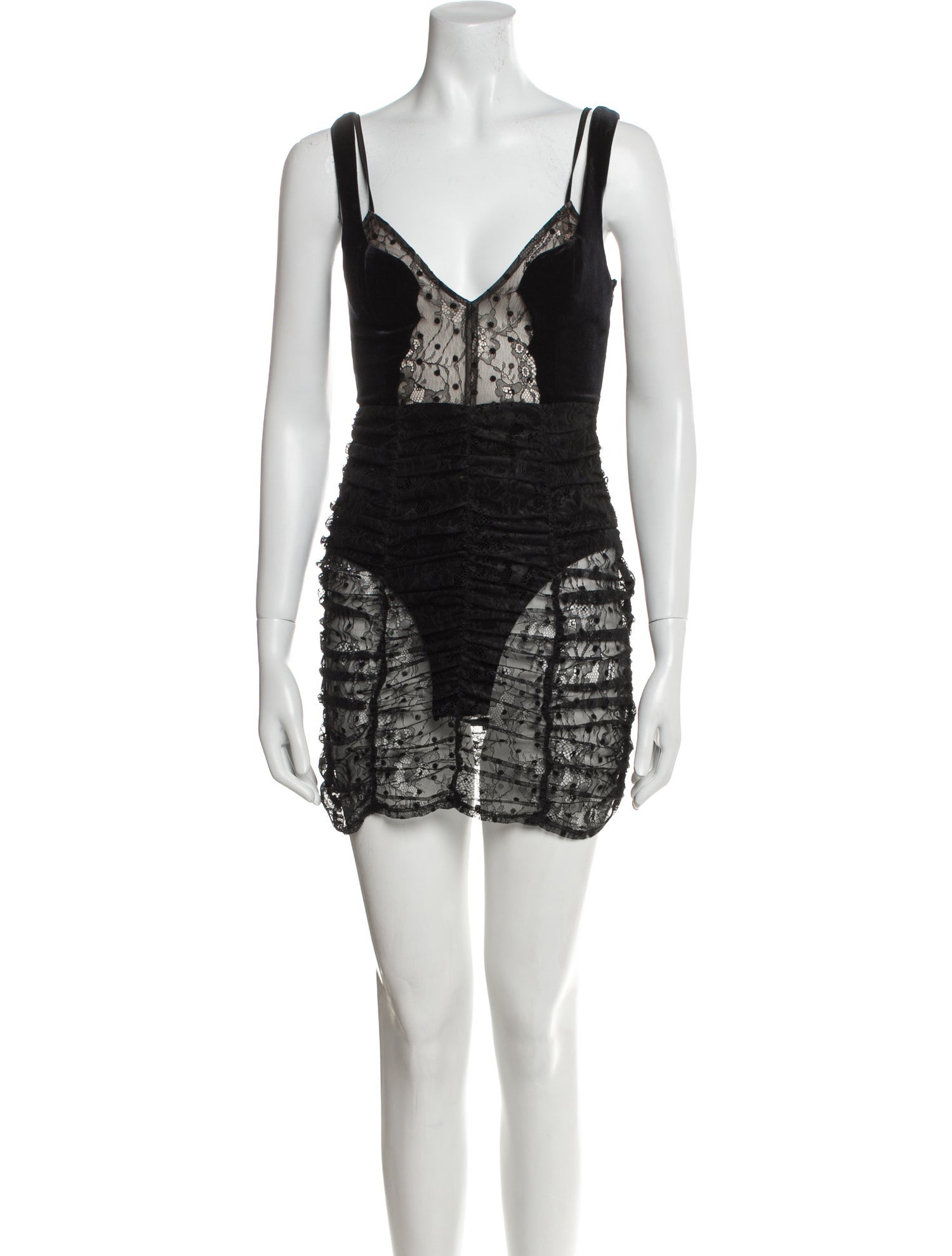 For Love & Lemons Lace Pattern Mini Dress