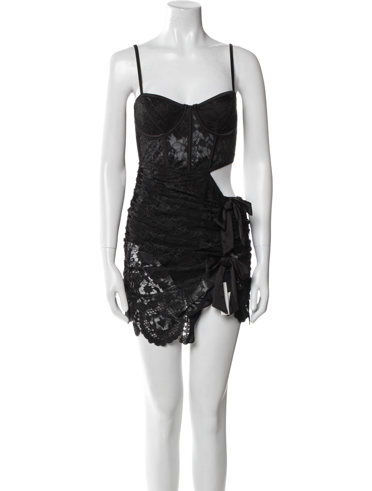 For Love & Lemons Lace Pattern Mini Dress