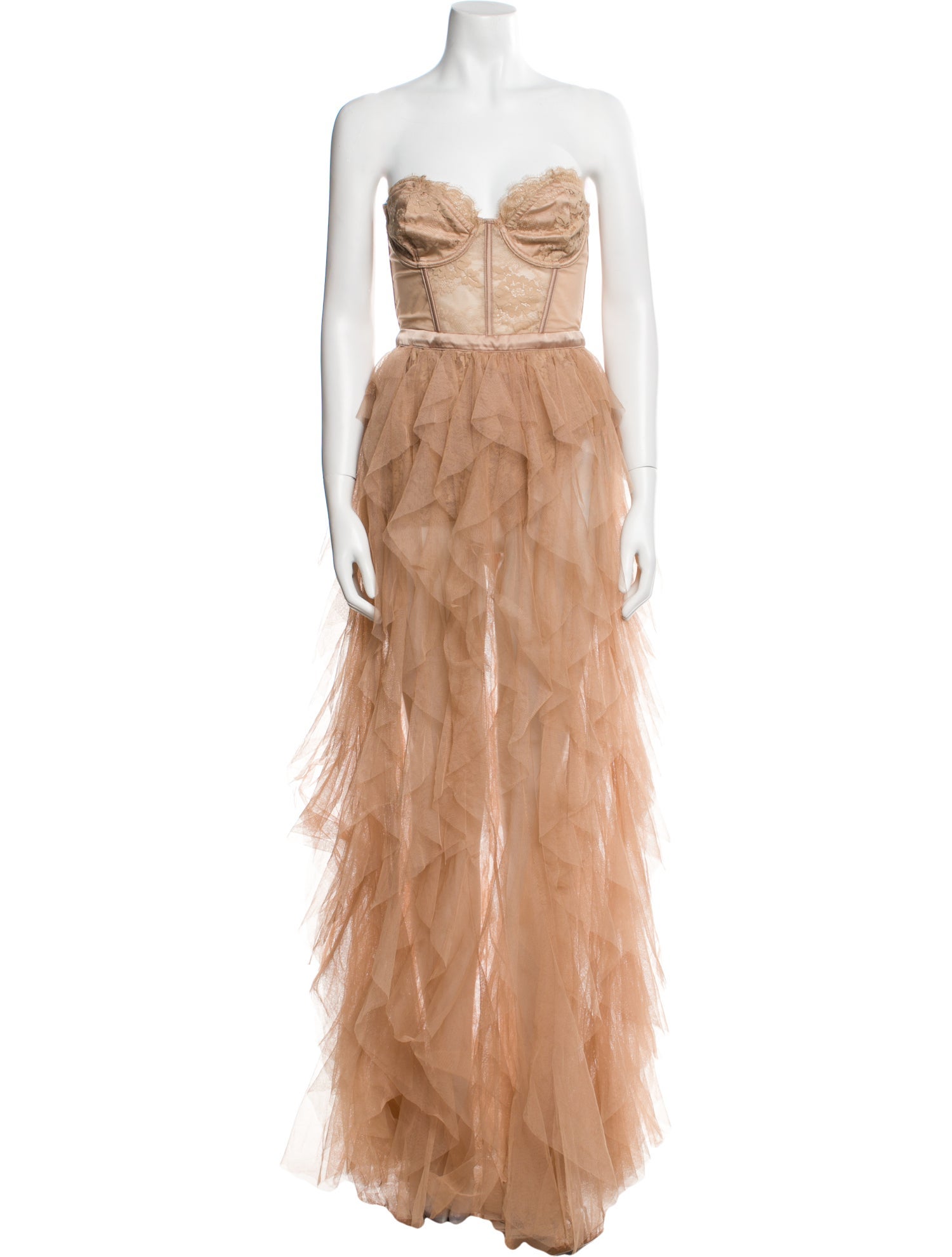 For Love & Lemons Strapless Long Dress