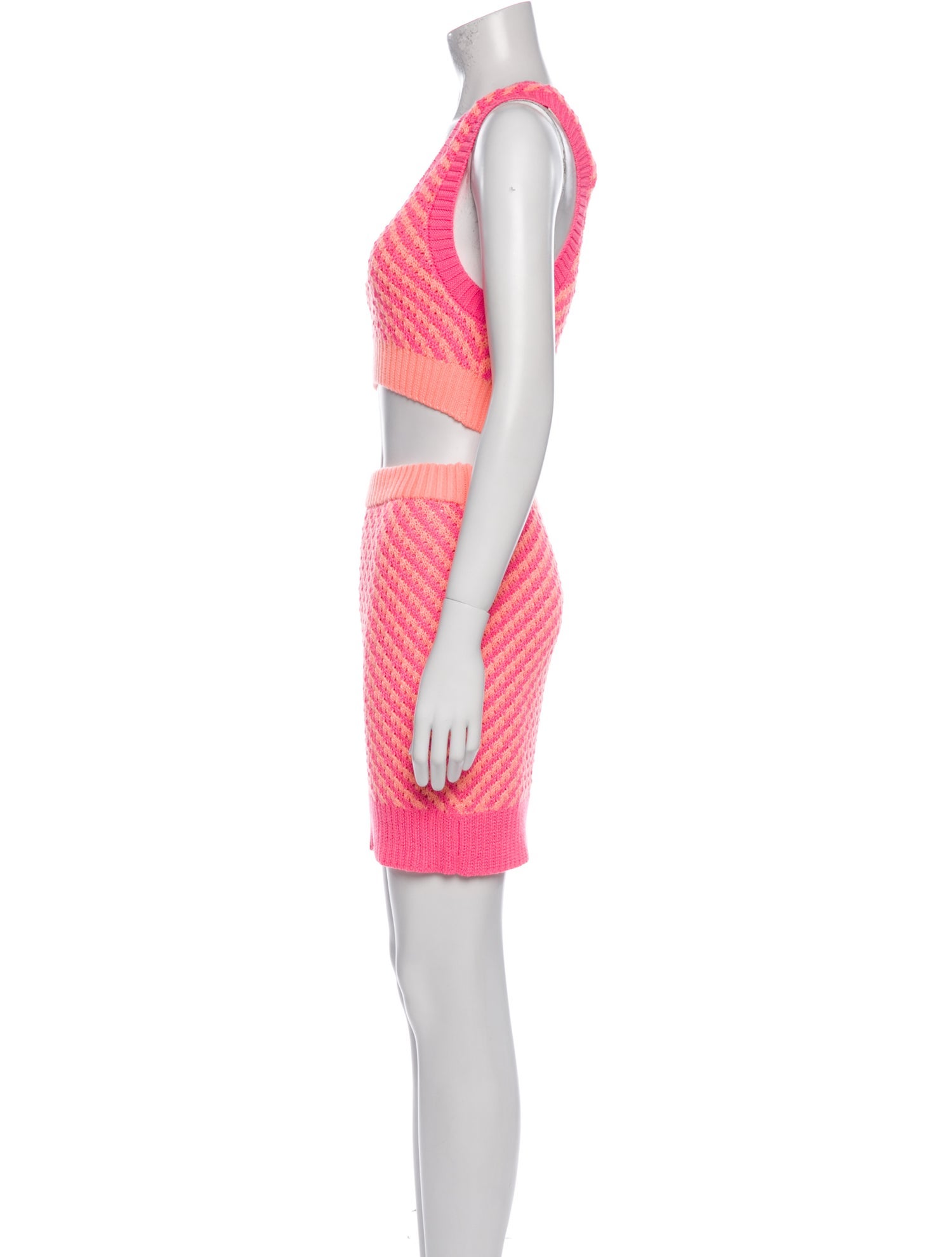 For Love & Lemons Crochet Printed Skirt Set