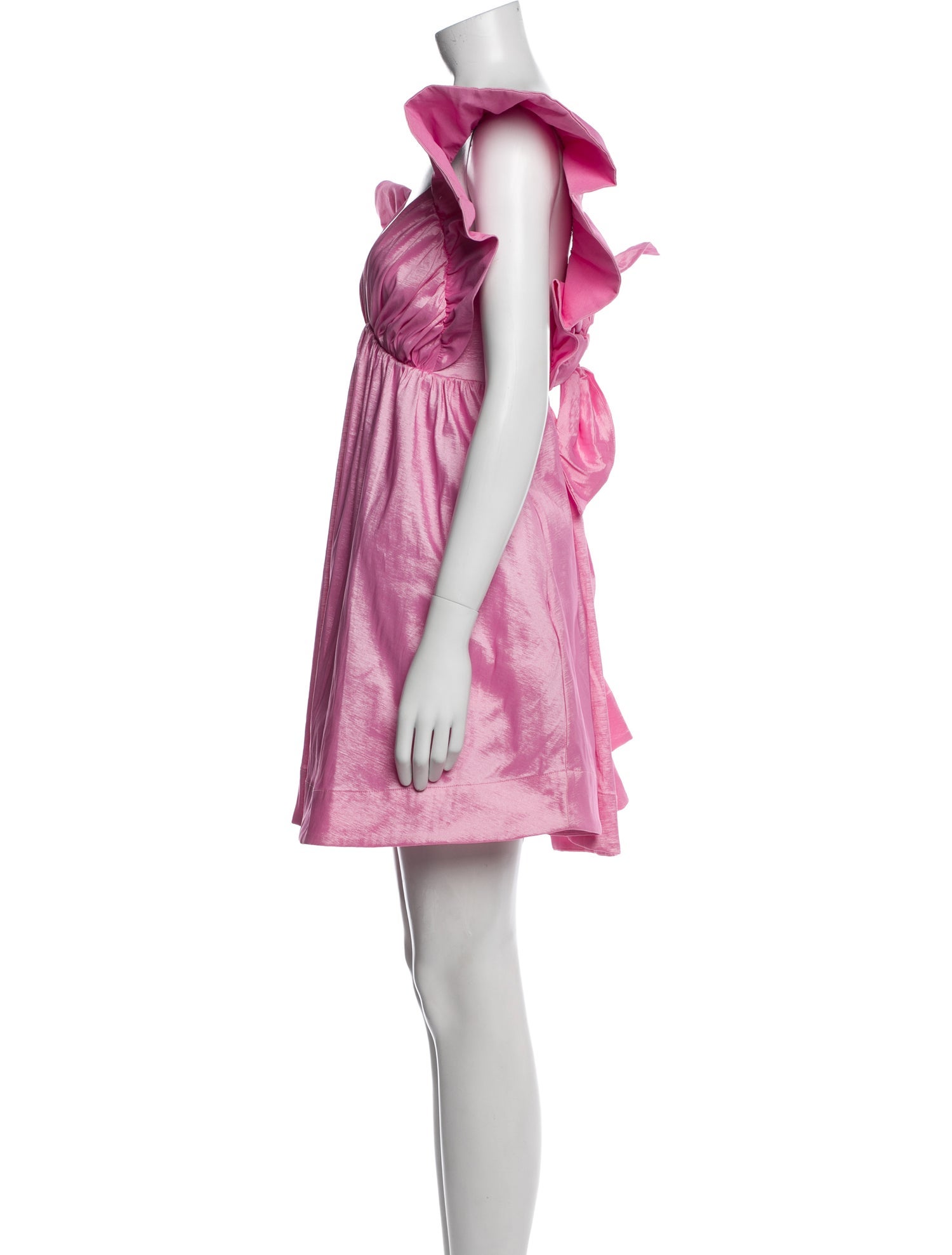 For Love & Lemons V-Neck Mini Dress