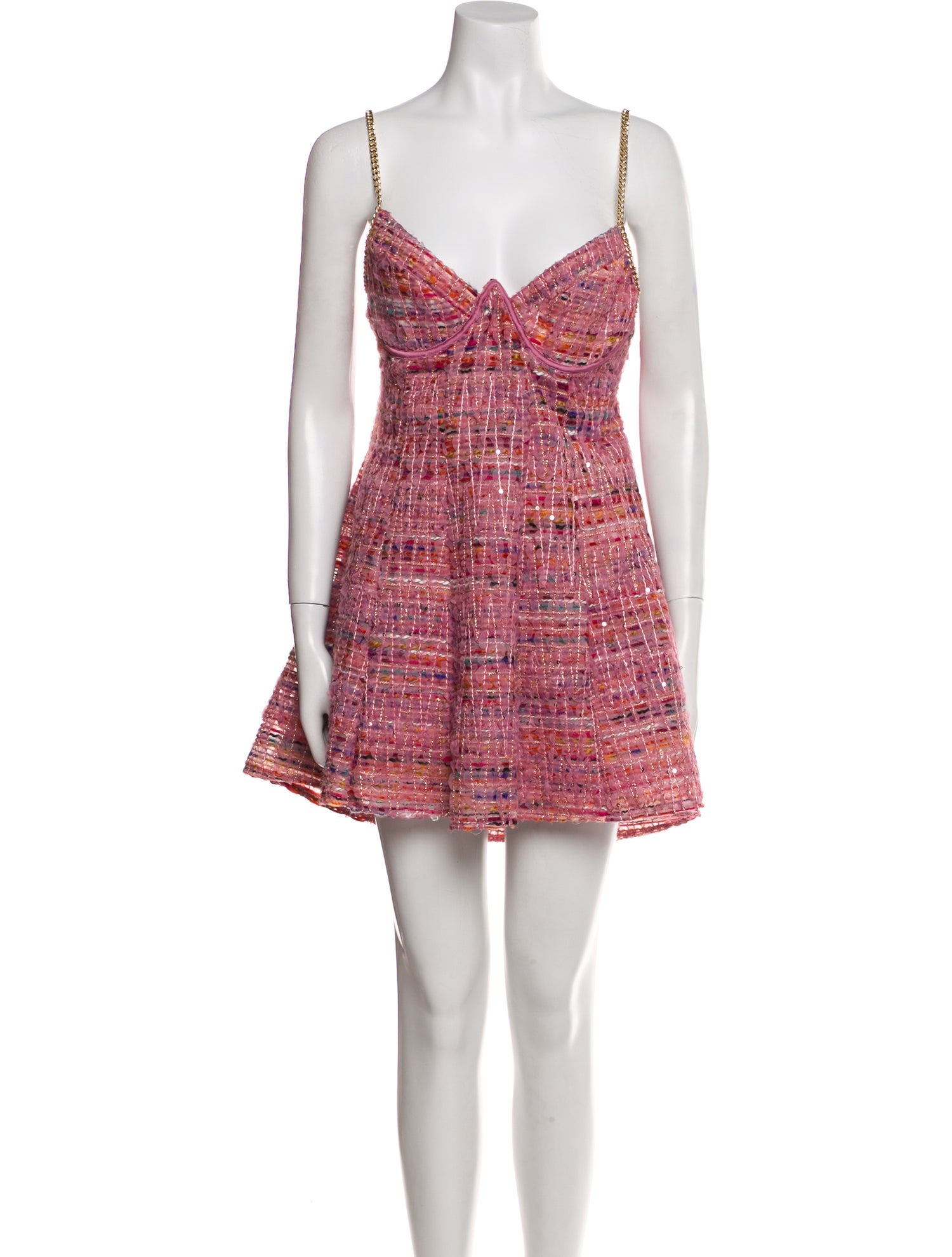 For Love & Lemons Plaid Print Mini Dress