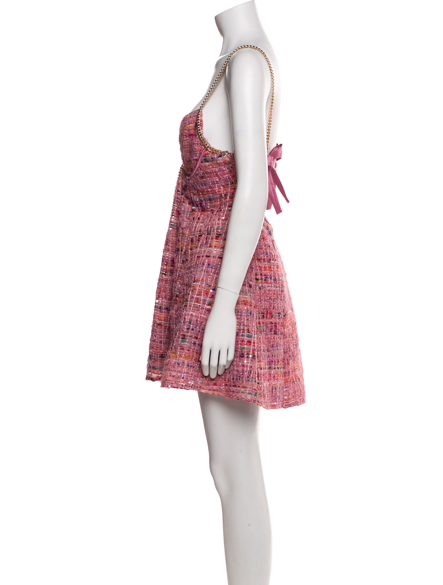 For Love & Lemons Plaid Print Mini Dress