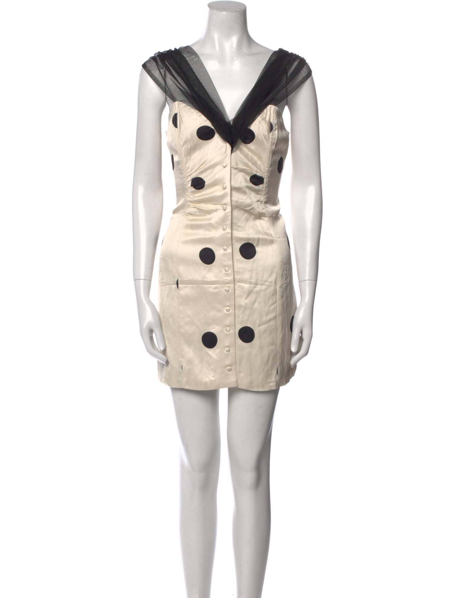 For Love & Lemons V-Neck Mini Dress