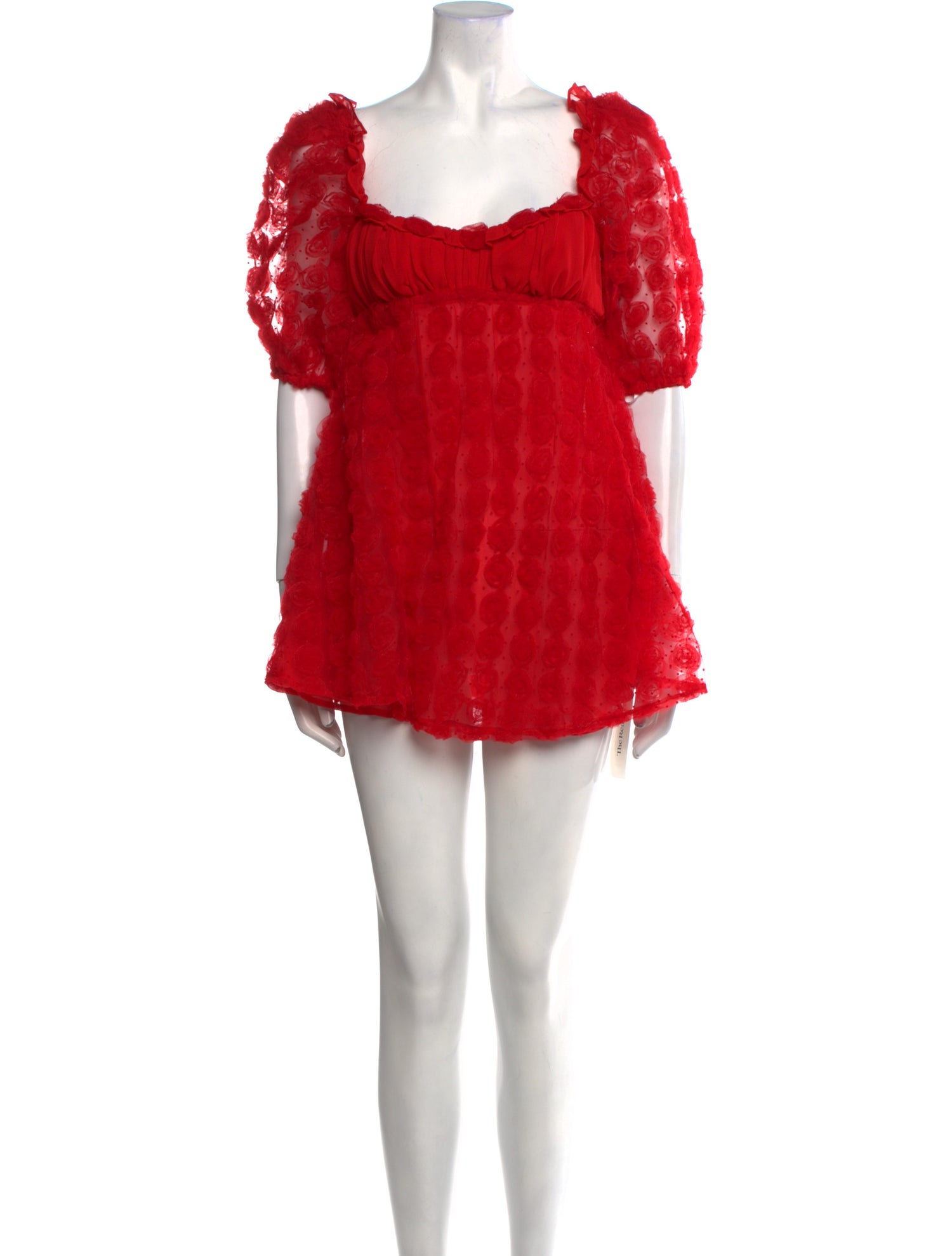 For Love & Lemons Lace Pattern Mini Dress