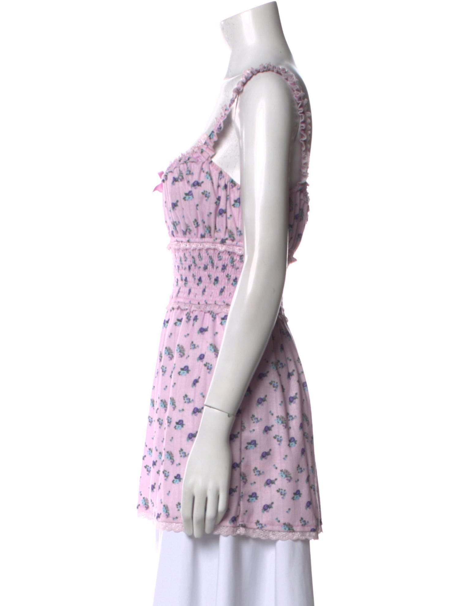 For Love & Lemons Printed Square Neckline Tunic