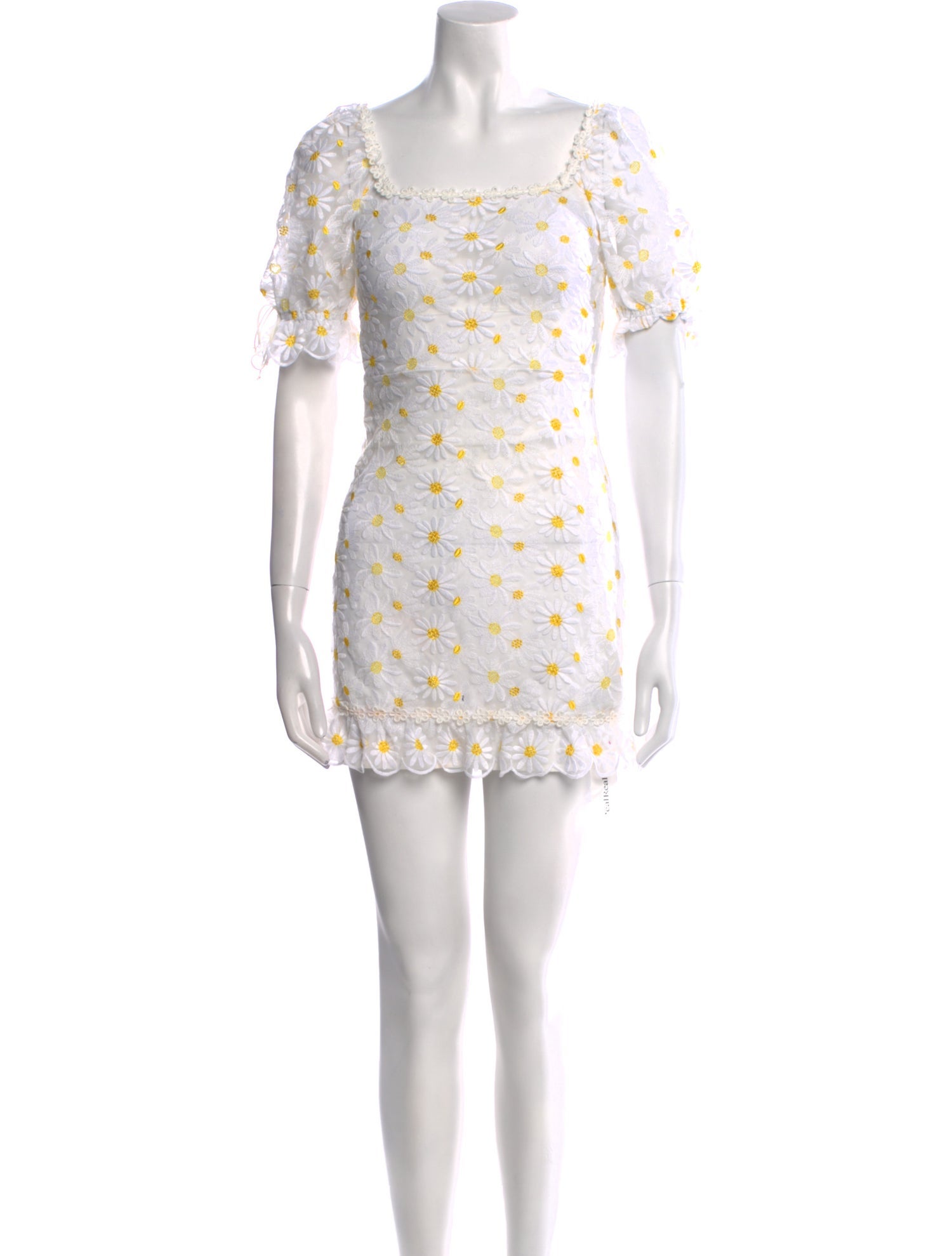 For Love & Lemons Floral Print Mini Dress