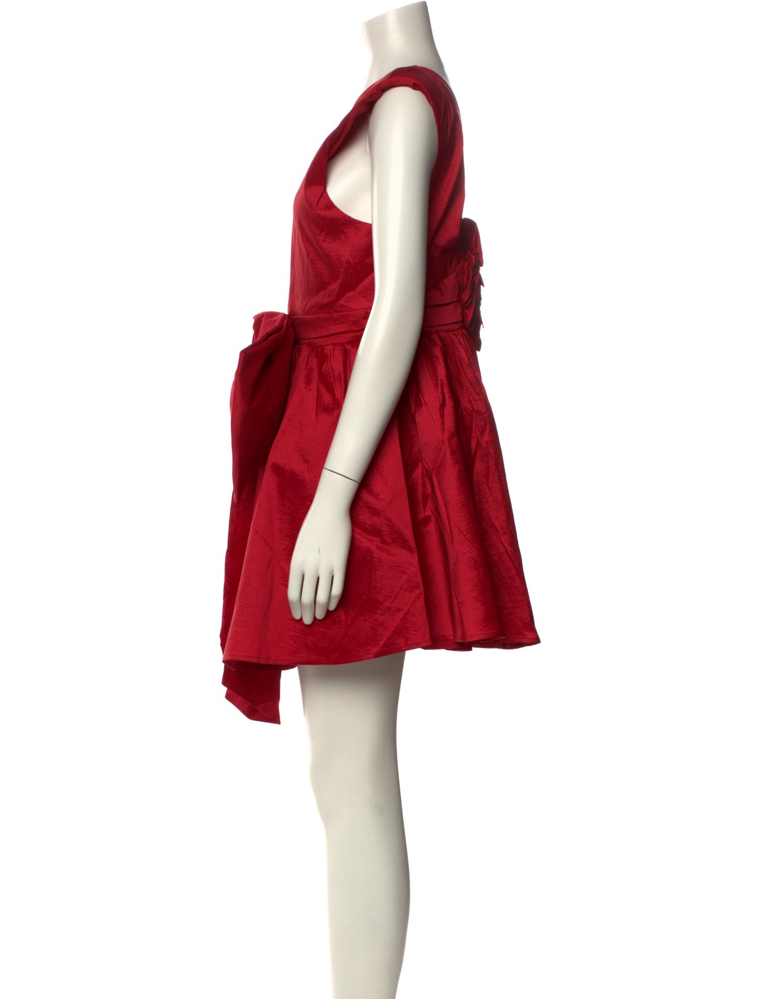 For Love & Lemons Plunge Neckline Mini Dress