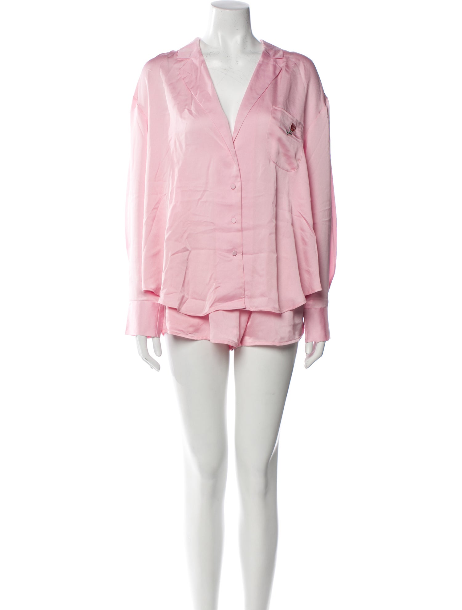 For Love & Lemons Embroidered Accent Pajamas