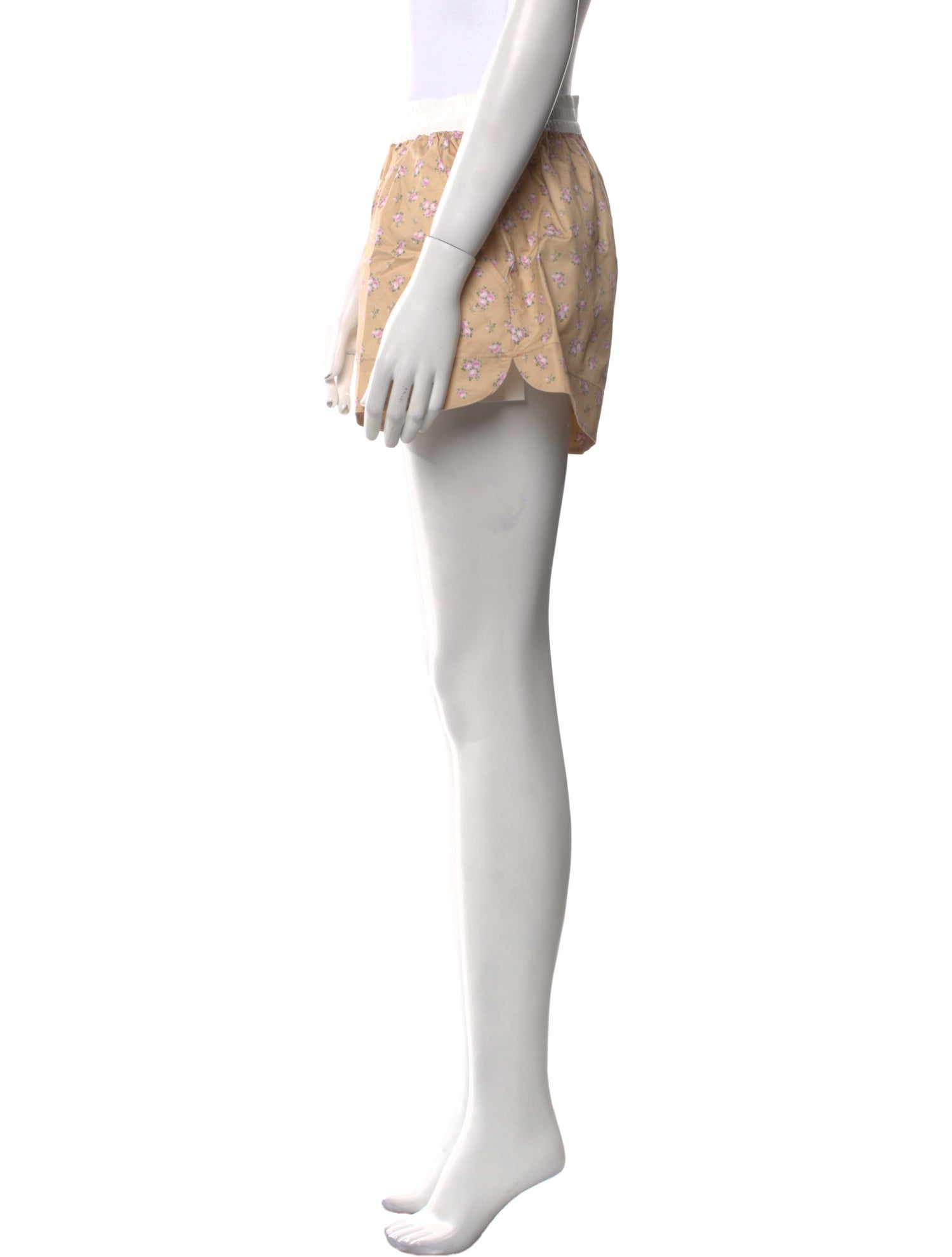 For Love & Lemons Floral Print Mini Shorts