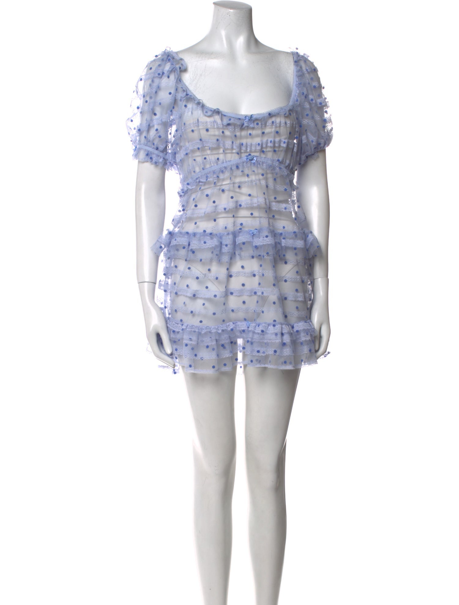 blue dress with lemons print OUTLET: Luxury Blue Sicily Lemons print push up 100% cotton dress, SIZE XS main image 0