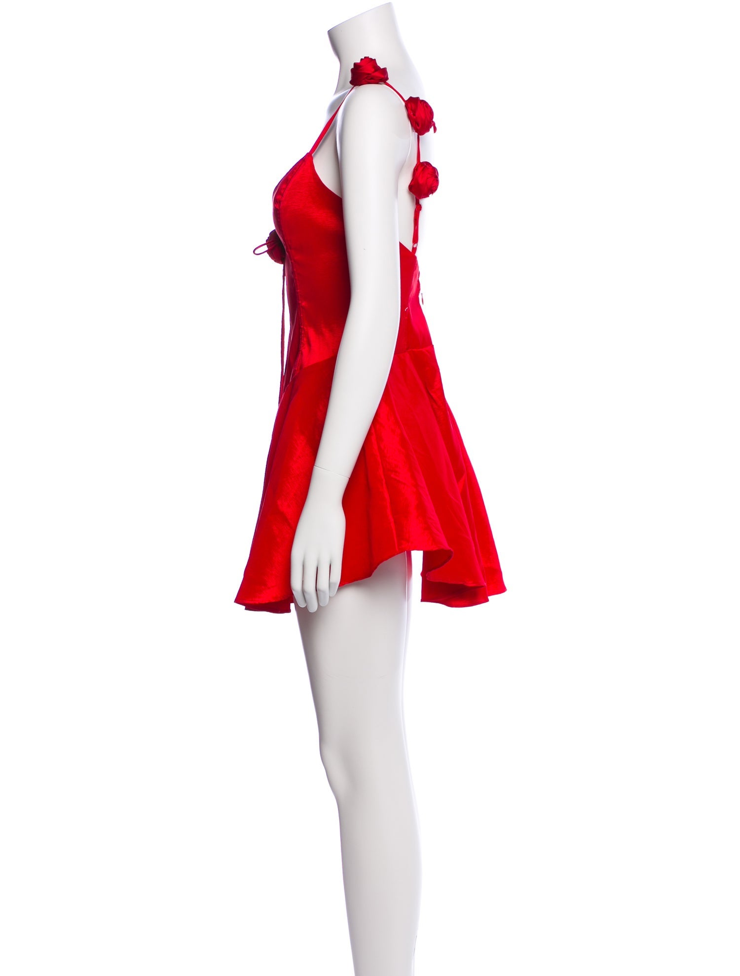 For Love & Lemons V-Neck Mini Dress